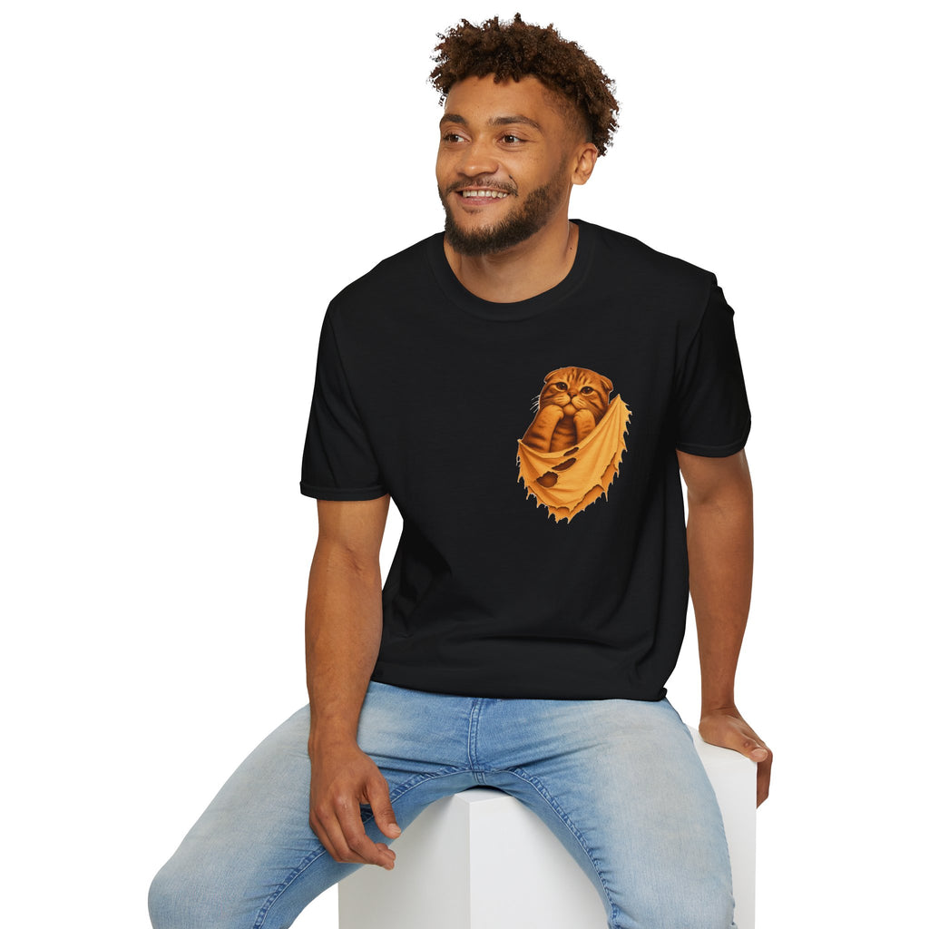 Cat in a Pocket T-Shirt — Cute Pocket Kitten Graphic Tee