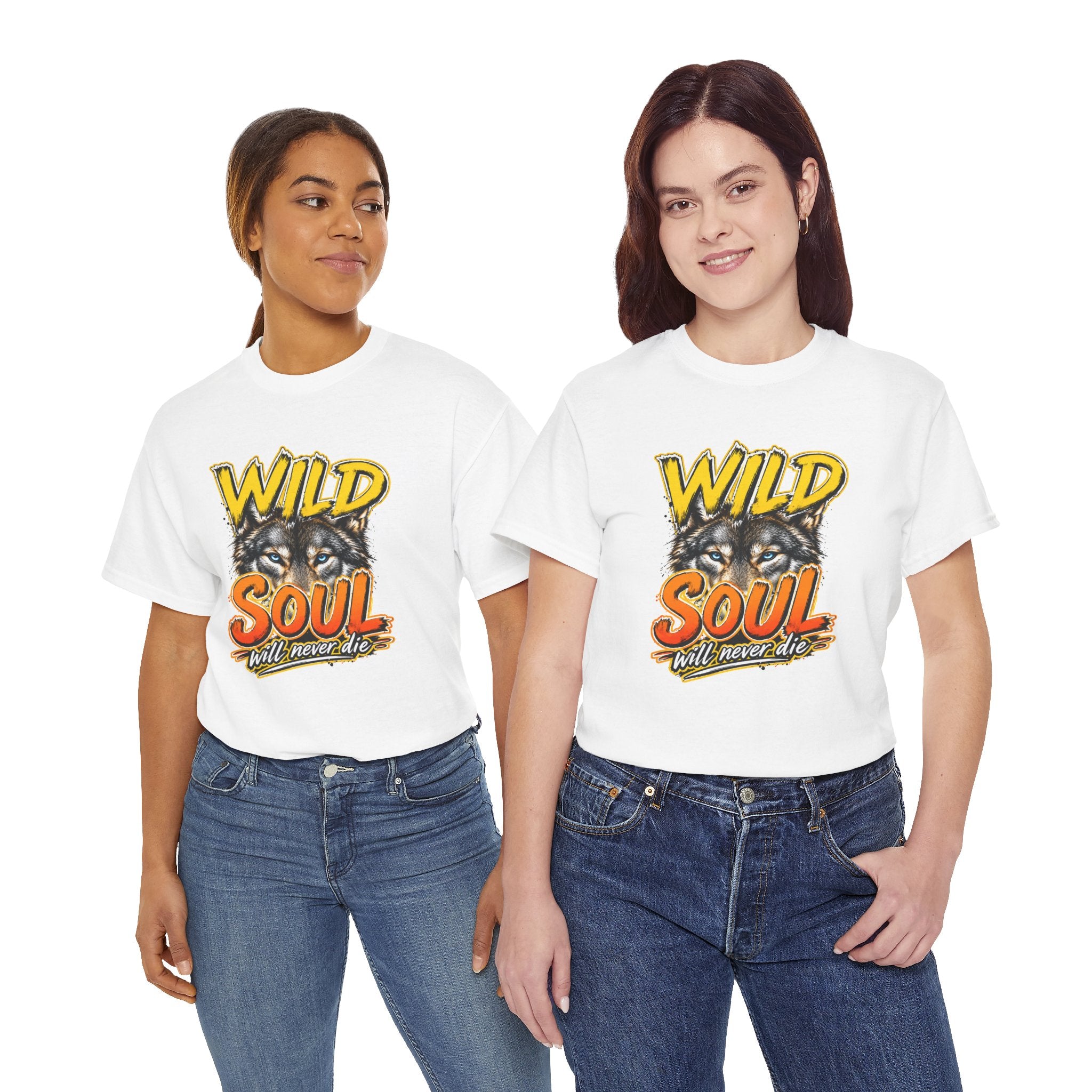 Wolf 'Wild Soul' Graphic Tee – Bold Wildlife Shirt for Nature Lovers
