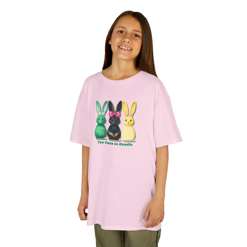 Kids Tee — Colorful Bunny Trio "You Color Me Beautiful" Easter Shirt