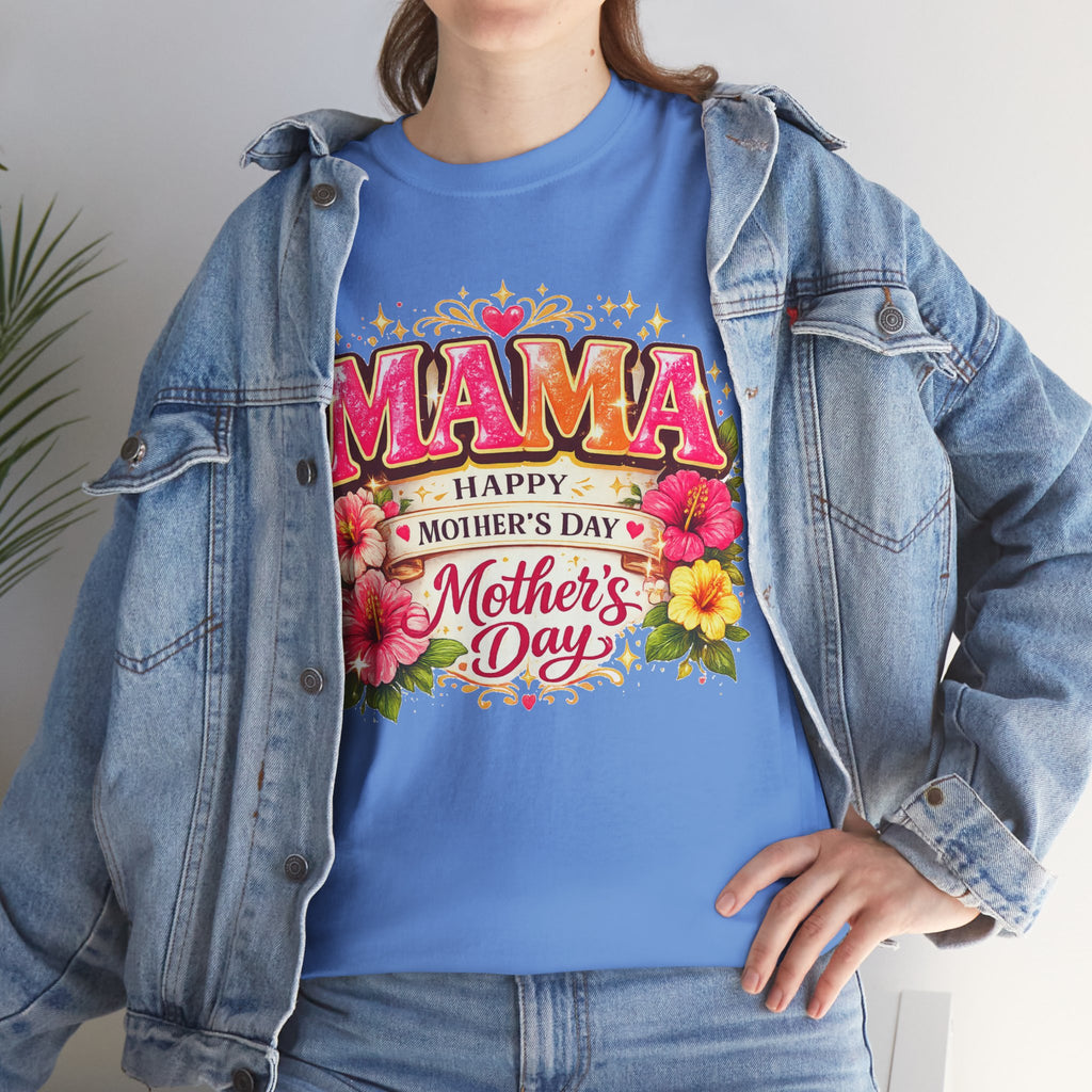 Mama Floral Shirt for Women, Mother's Day Gift for Mom, Cute Flower Graphic Tee, Mama Life T-Shirt, Birthday Gift for Mother, Mom Appreciation Gift