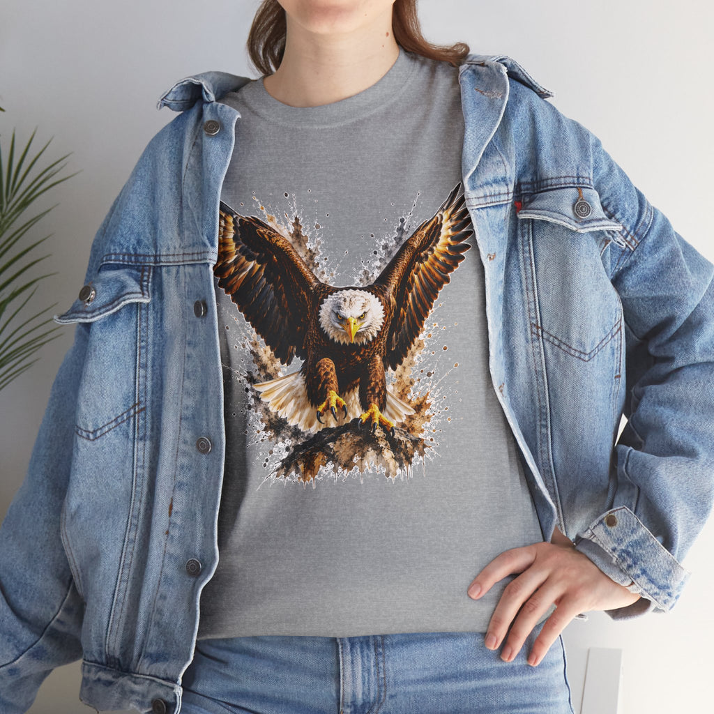Majestic Bald Eagle T-Shirt, Eagle Graphic Tee, Patriotic Wildlife Shirt, Unisex Bird Lover Tee, American Eagle Gift