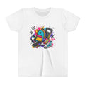 Youth Tee — Colorful Back-to-School Backpack Skateboard Graphic