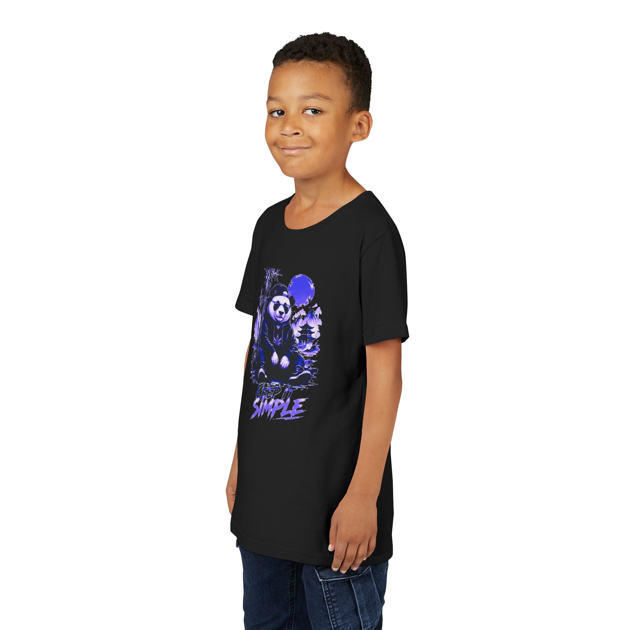 Youth Tee — 'Keep It Simple' Panda Graphic