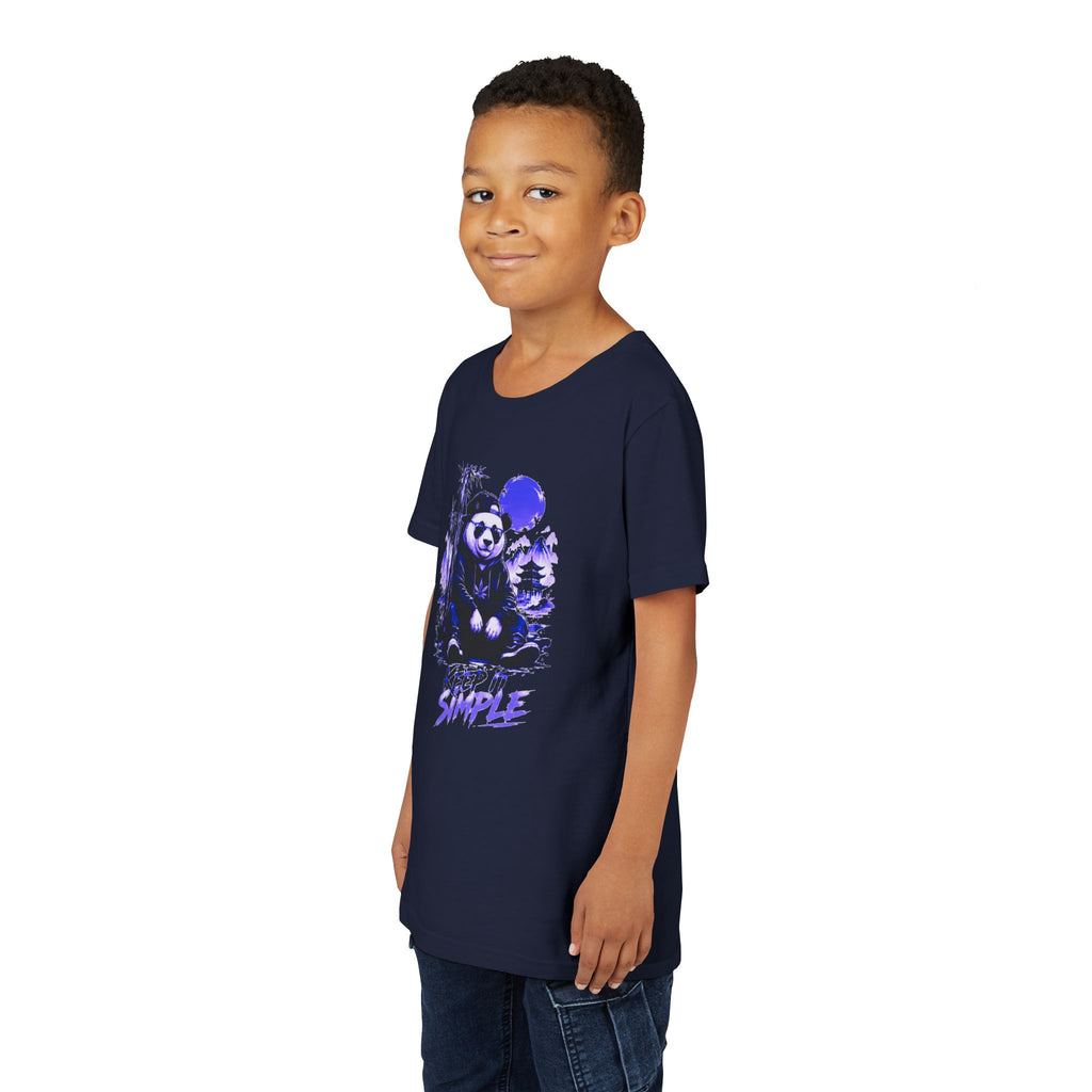 Youth Tee — 'Keep It Simple' Panda Graphic