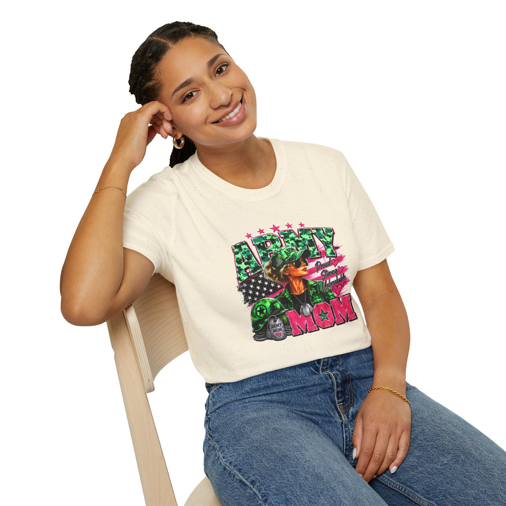 Army Mom Shirt, Military Mom T-Shirt, Army Proud Shirt, Patriotic Mom Gift, Veteran Mom Gift