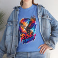 Rise Above Eagle Graphic T-Shirt | Motivational Unisex Tee | Colorful Freedom Bird Shirt