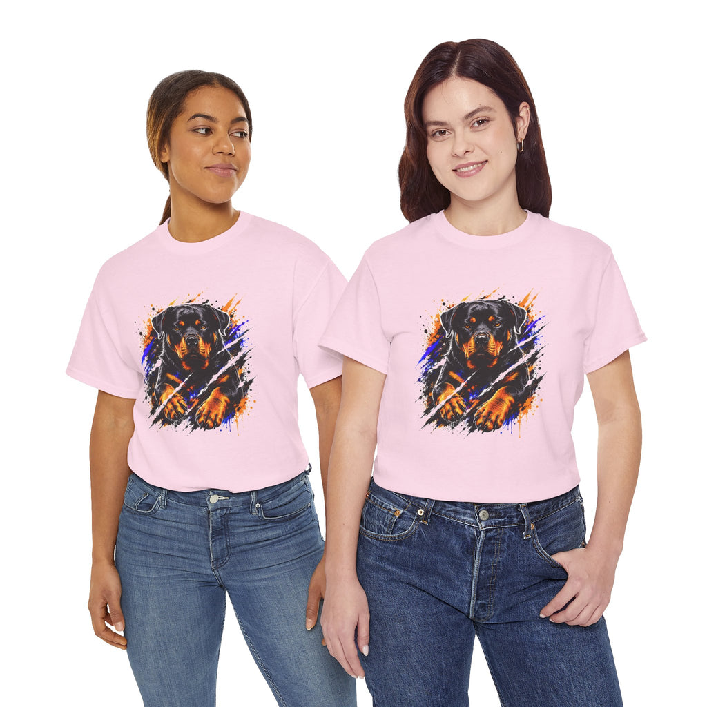 Rottweiler Graphic T-Shirt | Fierce Dog Lover Tee | Bold Rottie Shirt | Gift for Rottweiler Owners
