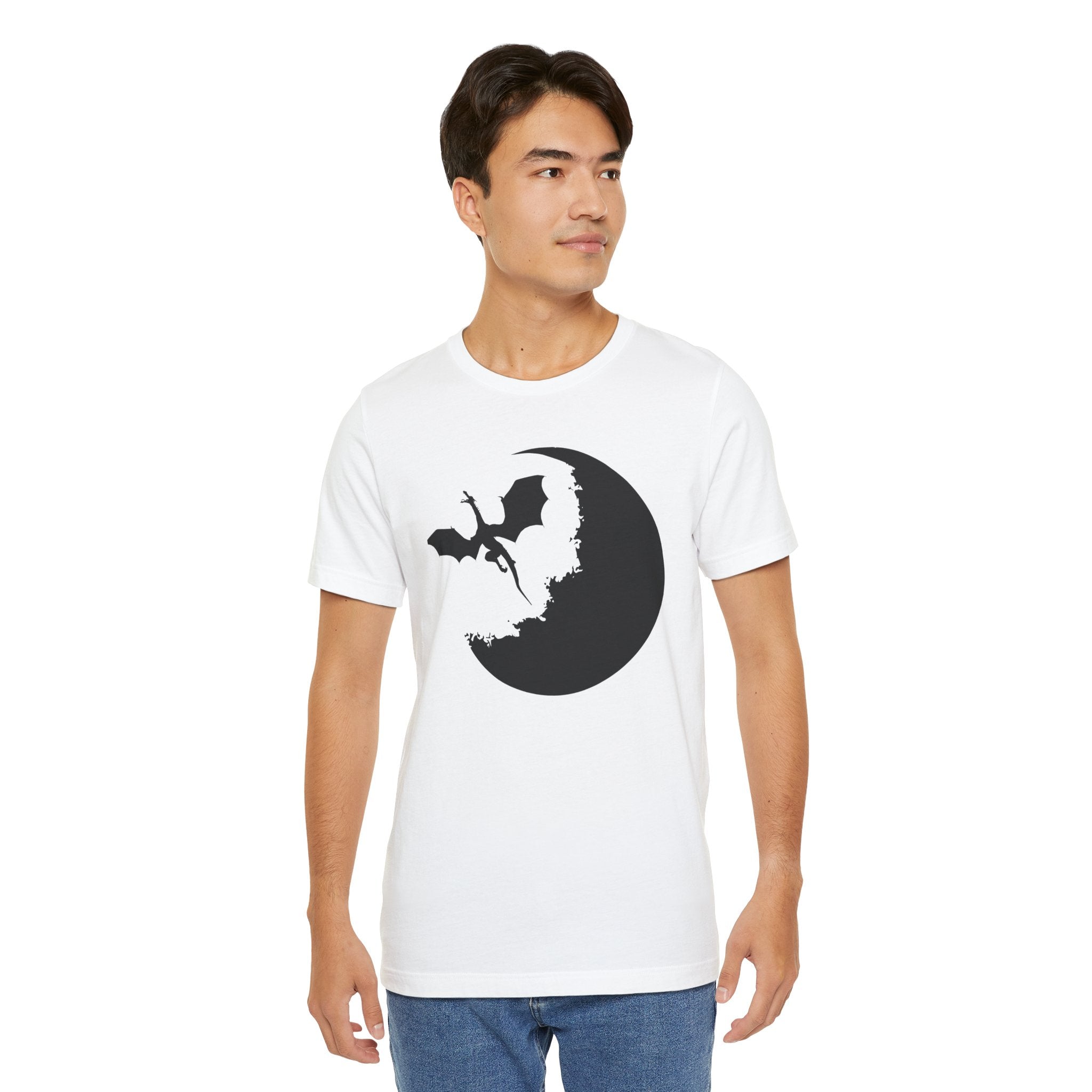Bat Silhouette Moon T-Shirt — Gothic Halloween Tee