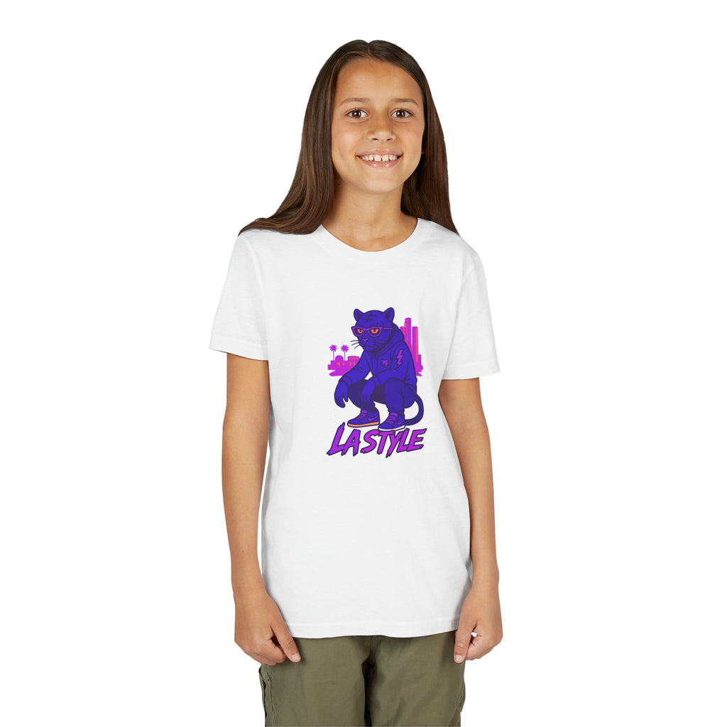 Youth Tee — Purple Panther 'Lastive' Graphic Kids Shirt