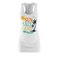 Racerback Dress — "Sun Salt Sand" Beach Graphic Summer Sundress