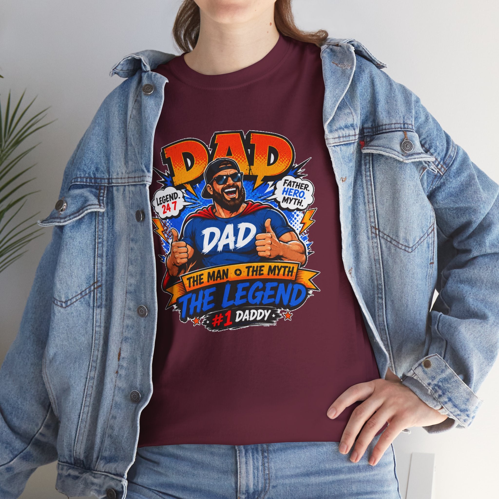 Funny Dad Shirt, Dad The Legend Tee, Father's Day Gift for Dad, Cool Dad Graphic T-Shirt, Best Dad Ever Shirt, Dad Gift