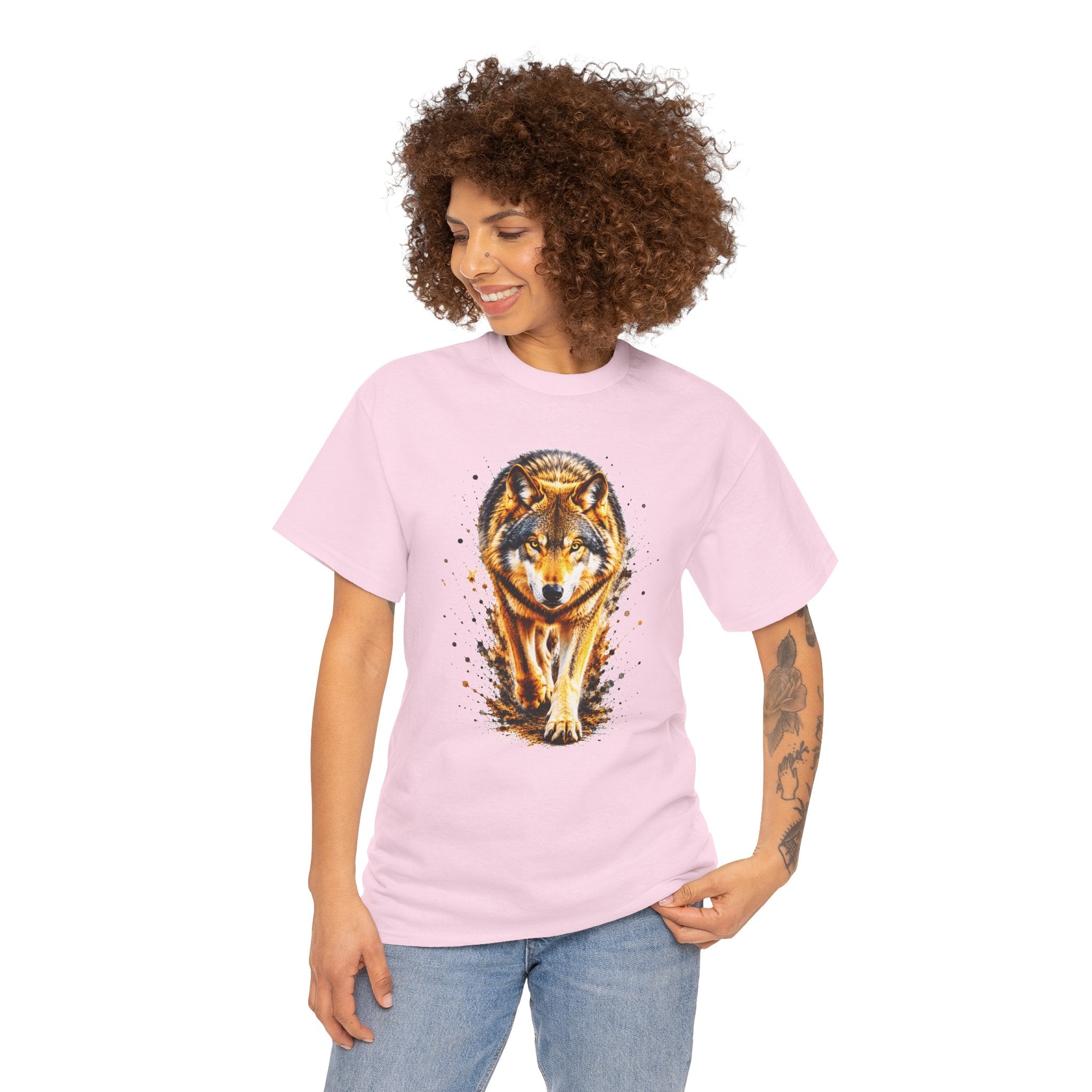 Wolf Graphic T-Shirt, Majestic Wolf Tee, Wildlife Animal Shirt, Unisex Nature Graphic Tee, Wolf Lover Gift, Forest Wolf Shirt