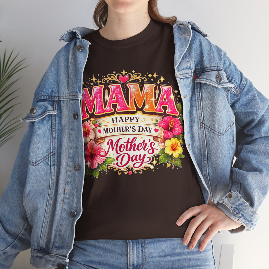Mama Floral Shirt for Women, Mother's Day Gift for Mom, Cute Flower Graphic Tee, Mama Life T-Shirt, Birthday Gift for Mother, Mom Appreciation Gift