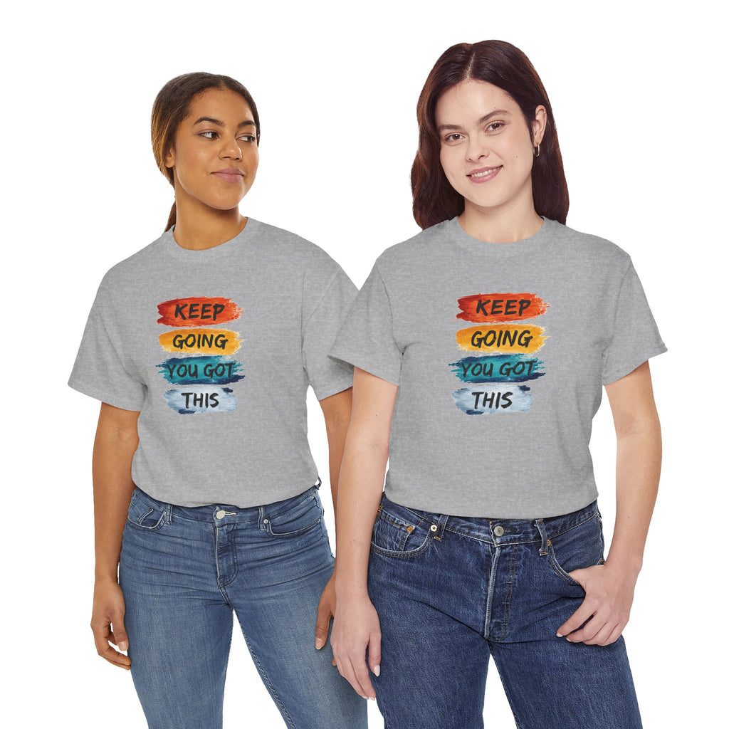Keep Going You Got This Tee  Motivational Watercolor Brushstroke T-Shirt
