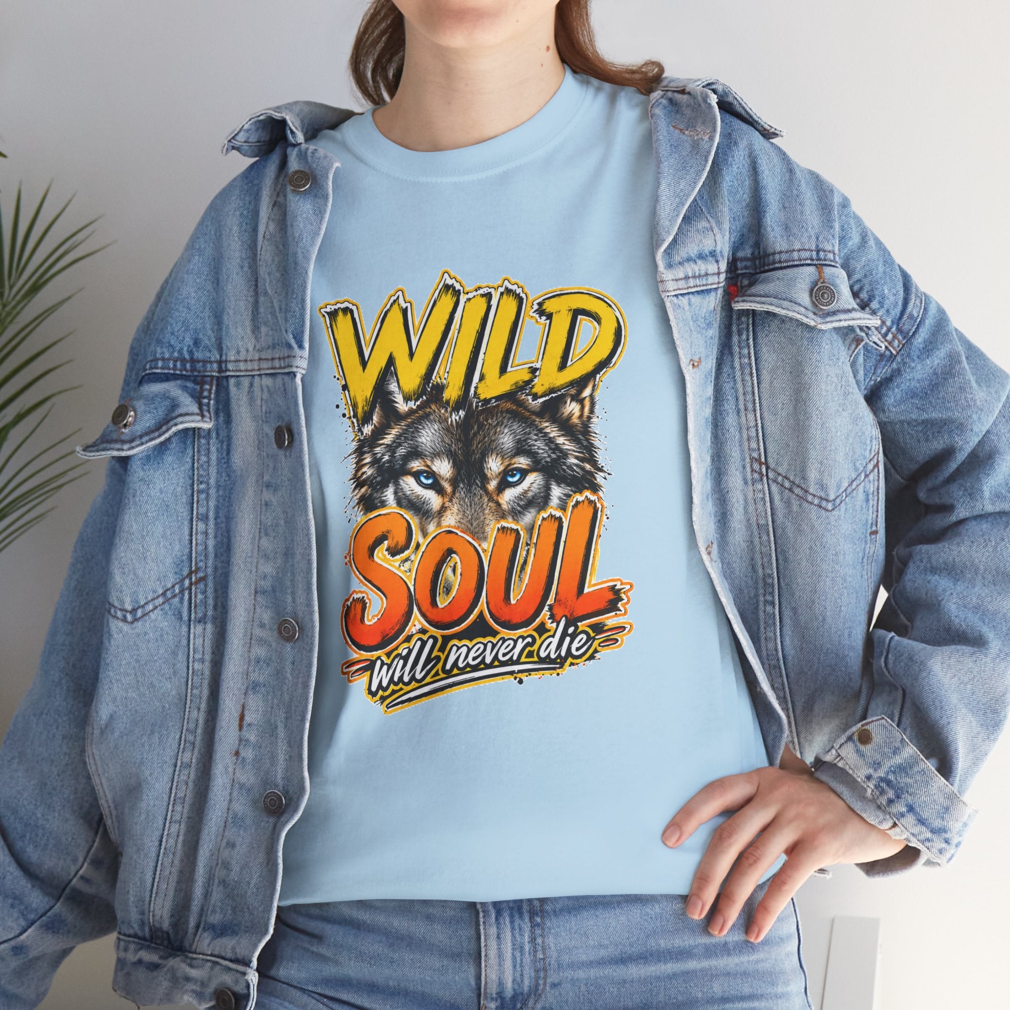 Wolf 'Wild Soul' Graphic Tee – Bold Wildlife Shirt for Nature Lovers