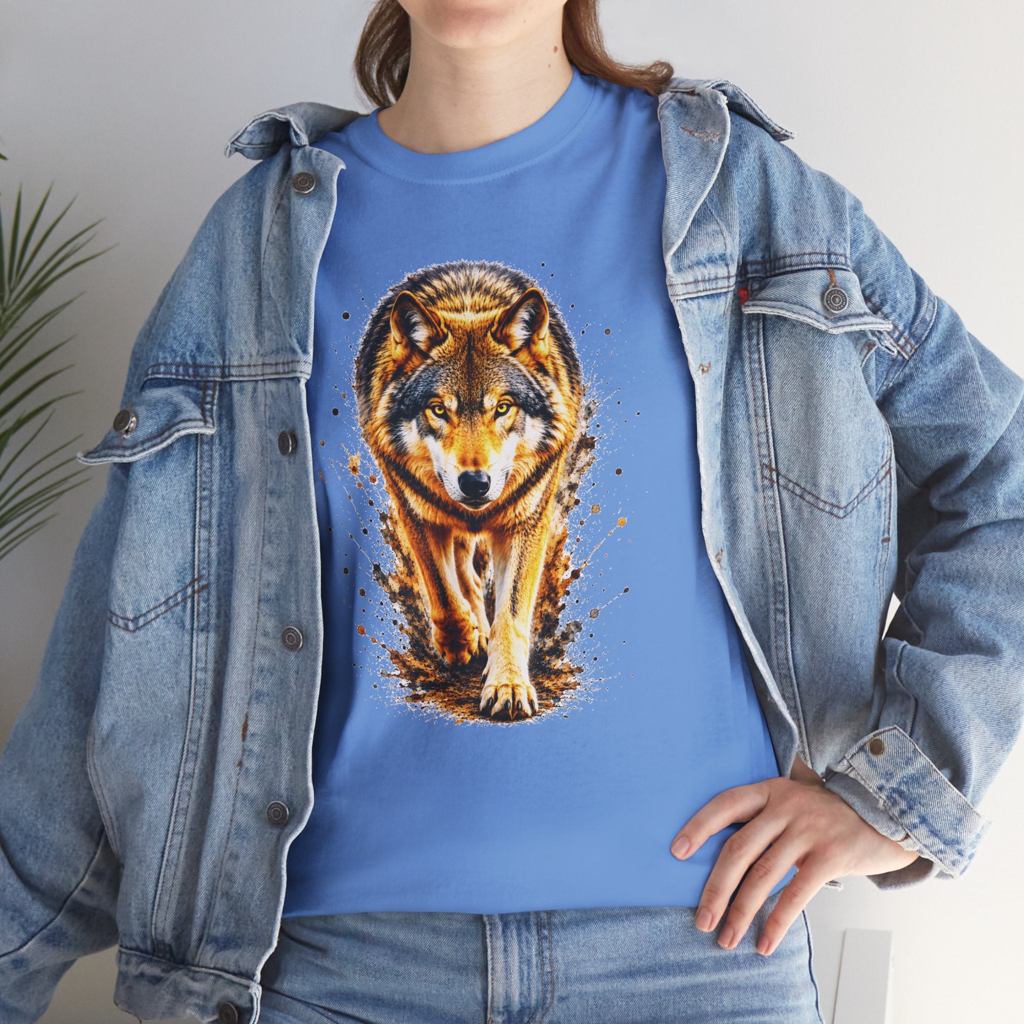 Wolf Graphic T-Shirt, Majestic Wolf Tee, Wildlife Animal Shirt, Unisex Nature Graphic Tee, Wolf Lover Gift, Forest Wolf Shirt