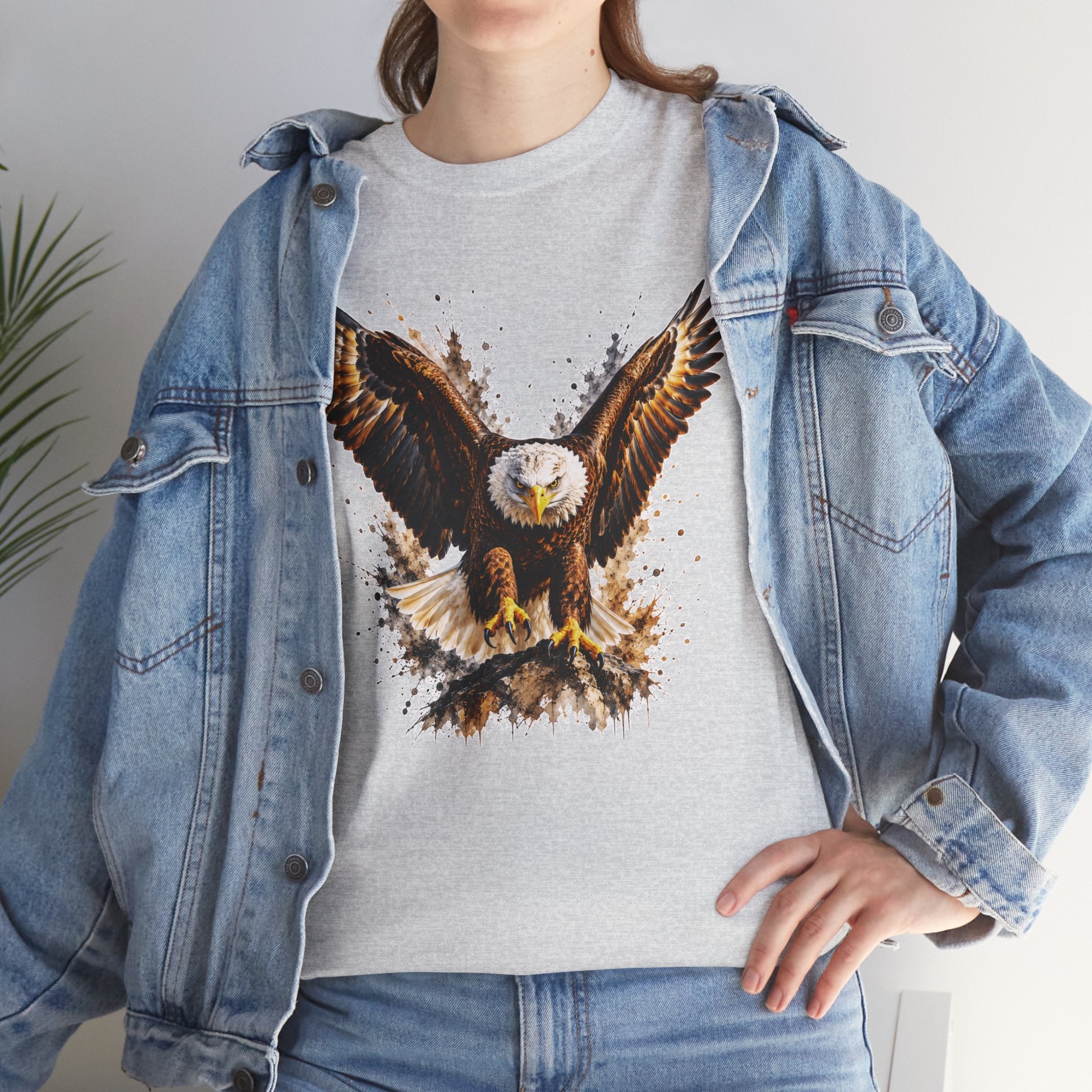 Majestic Bald Eagle T-Shirt, Eagle Graphic Tee, Patriotic Wildlife Shirt, Unisex Bird Lover Tee, American Eagle Gift