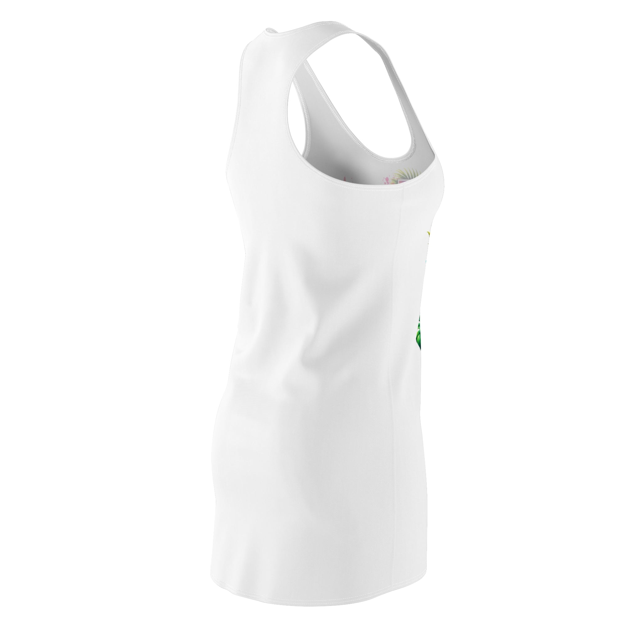 Tropical "Life" Racerback Dress — Floral Parrot Beach Sundress