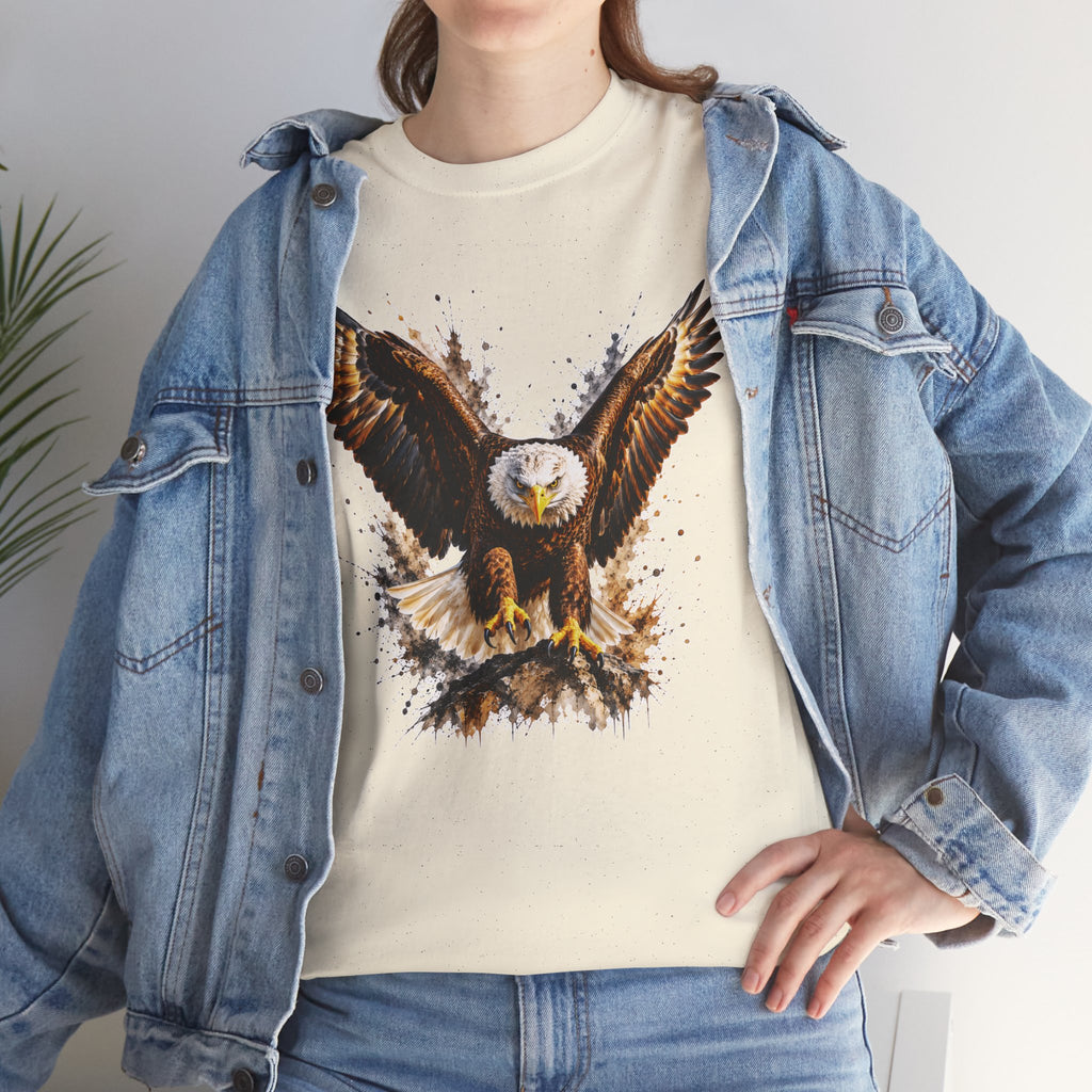 Majestic Bald Eagle T-Shirt, Eagle Graphic Tee, Patriotic Wildlife Shirt, Unisex Bird Lover Tee, American Eagle Gift