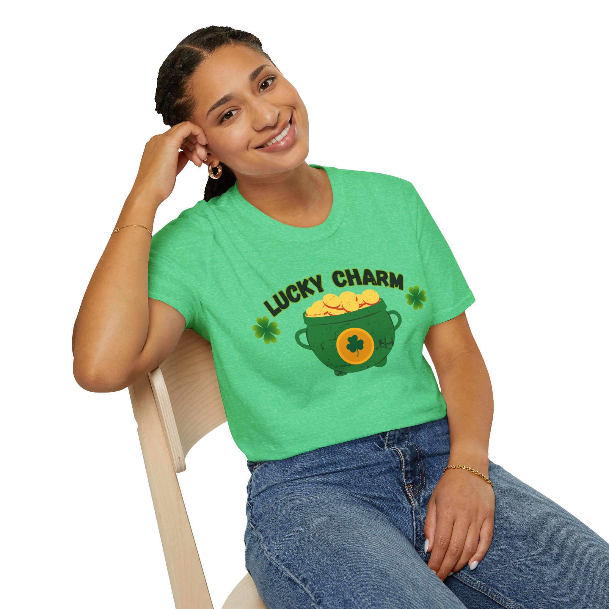 Lucky Charm T-Shirt — Pot of Gold & Shamrock St. Patrick's Day Tee