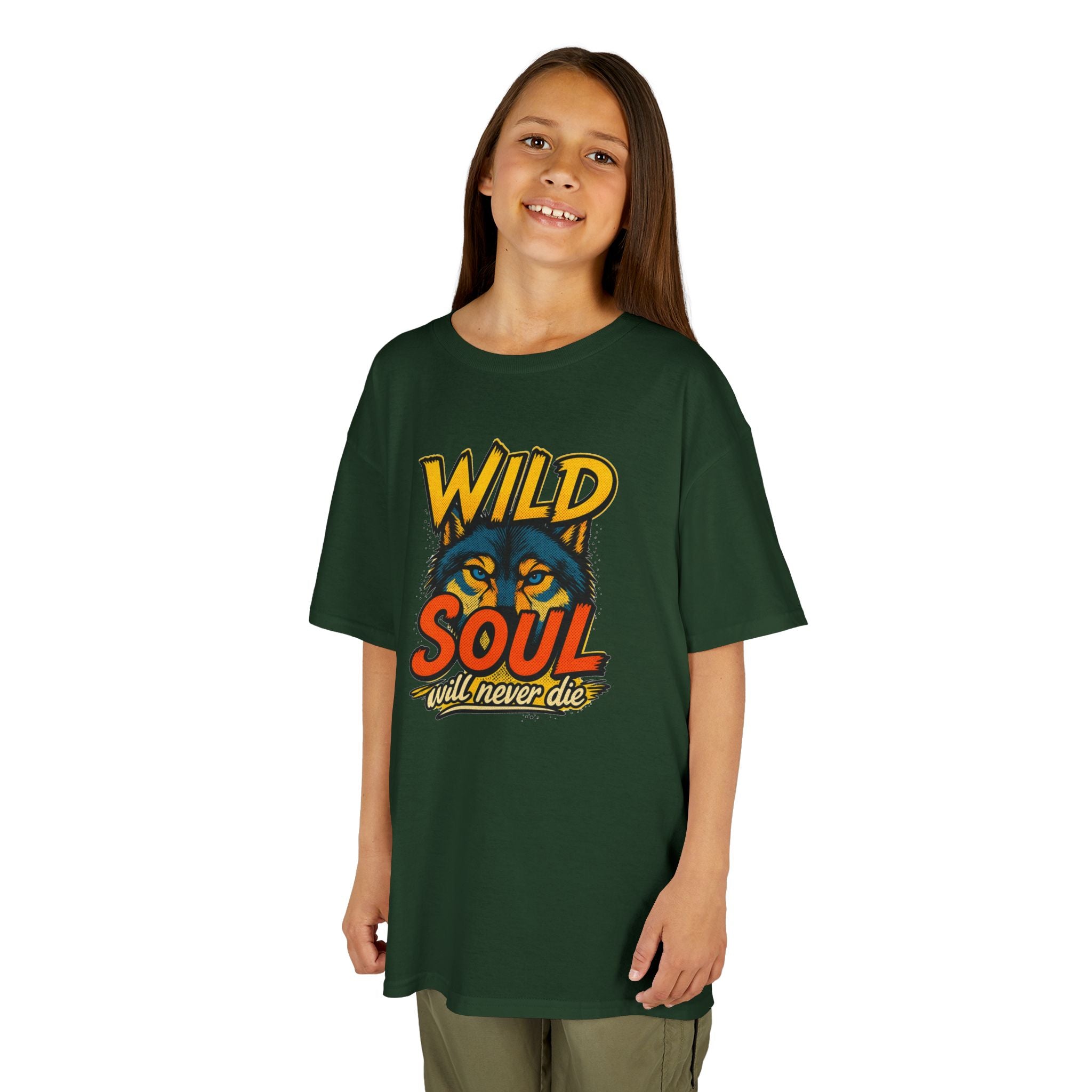 Kids Tee — "Wild Soul" Tiger Graphic Shirt for Bold Little Adventurers