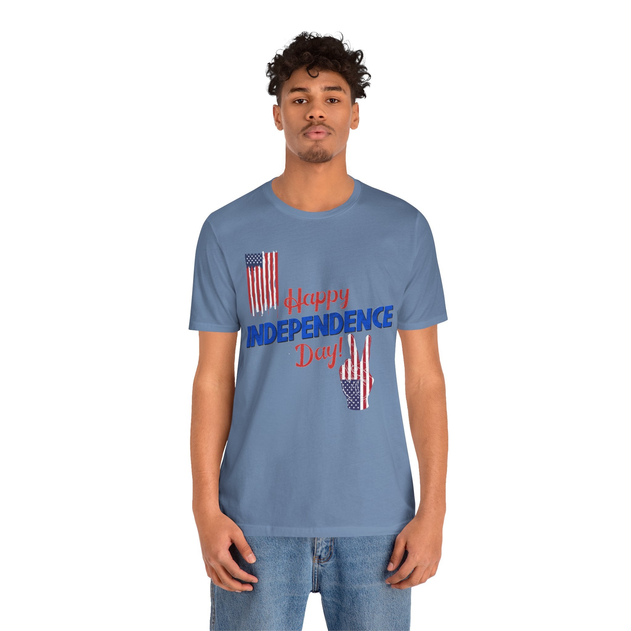 Happy Independence Day Shirt, Patriotic 4th of July T-Shirt, USA Flag Shirt, American Independence Day Tee