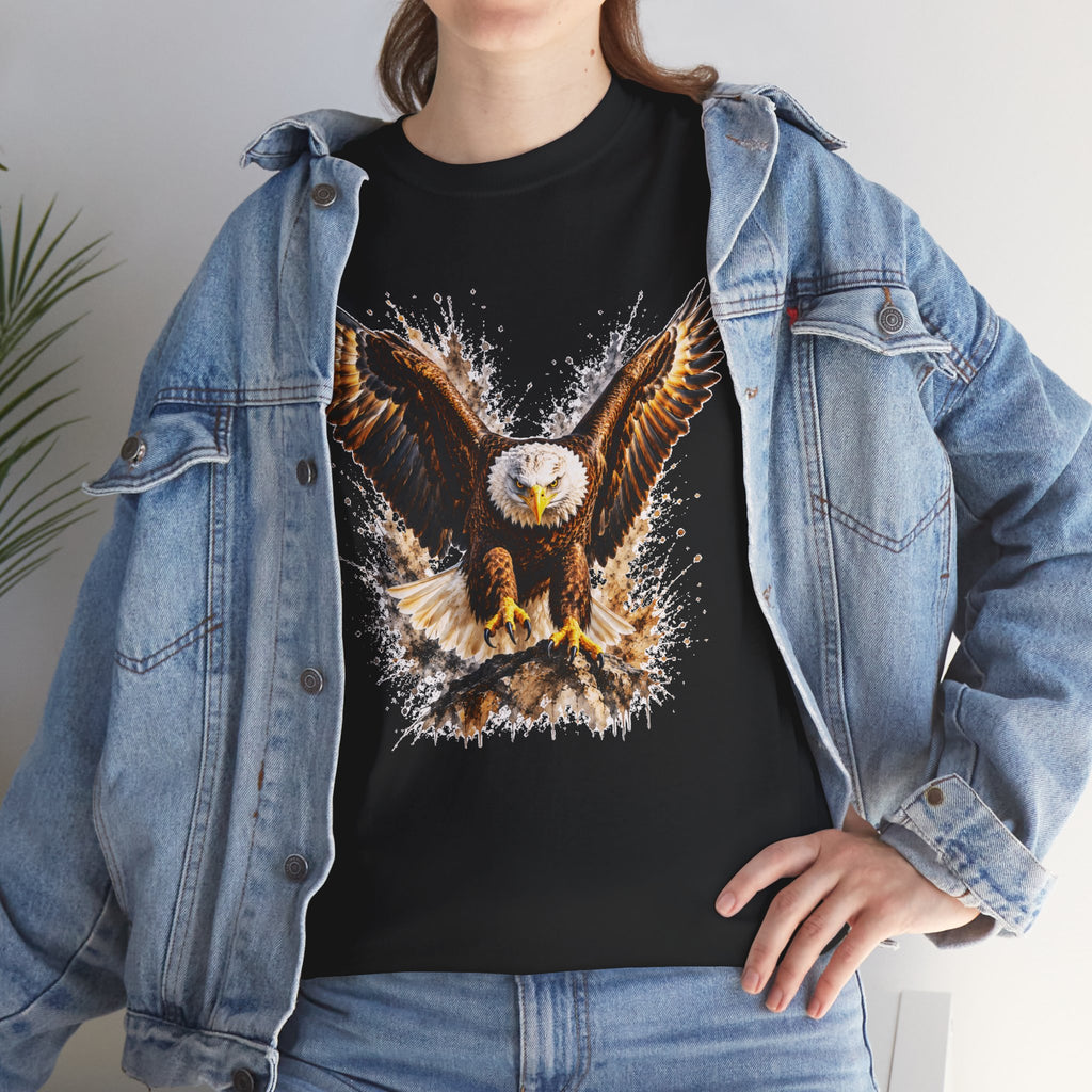 Majestic Bald Eagle T-Shirt, Eagle Graphic Tee, Patriotic Wildlife Shirt, Unisex Bird Lover Tee, American Eagle Gift