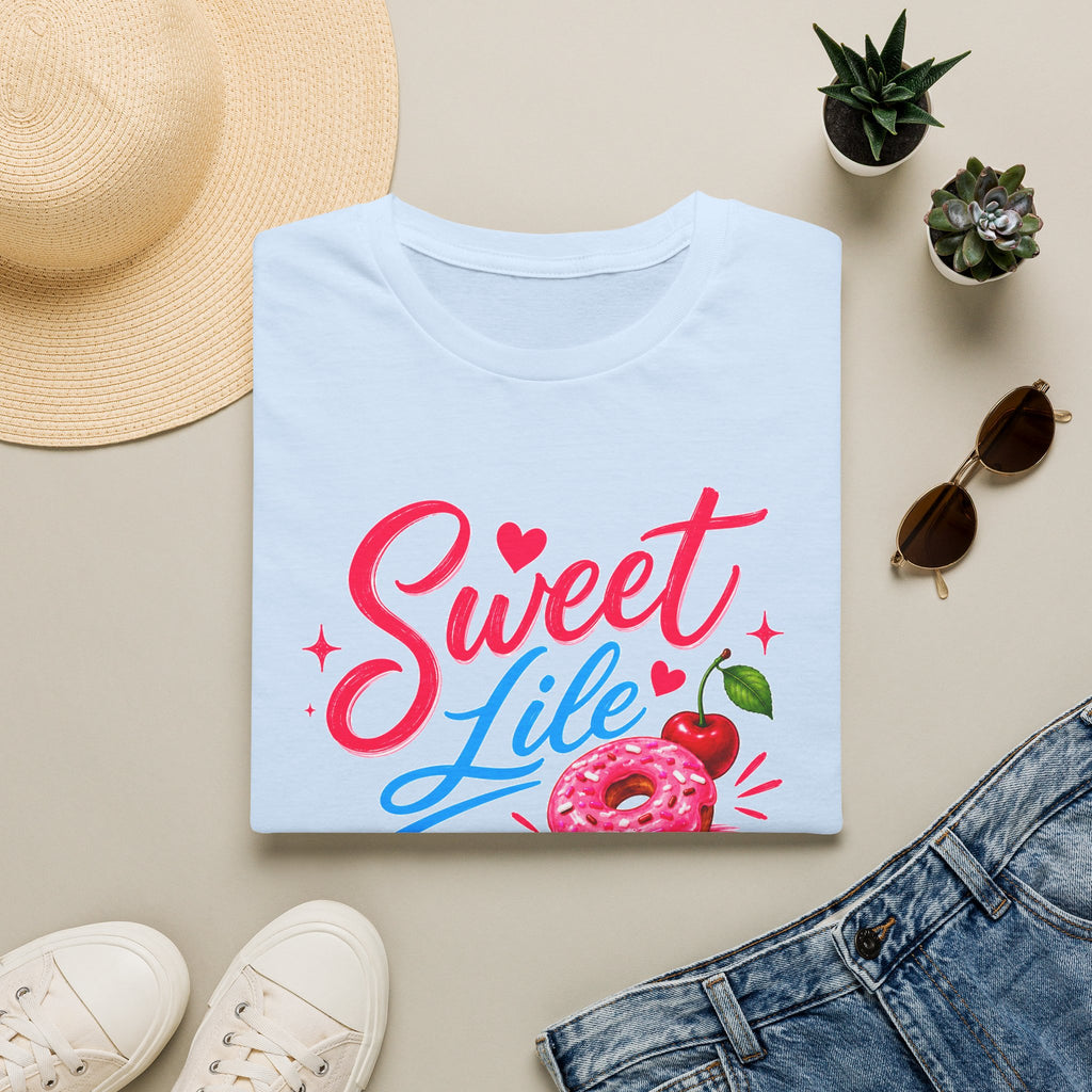 Sweet Life T-Shirt — Cute Donut & Cherry Graphic