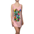 Tropical "LIFE" Racerback Dress — Floral Parrot Summer Sundress