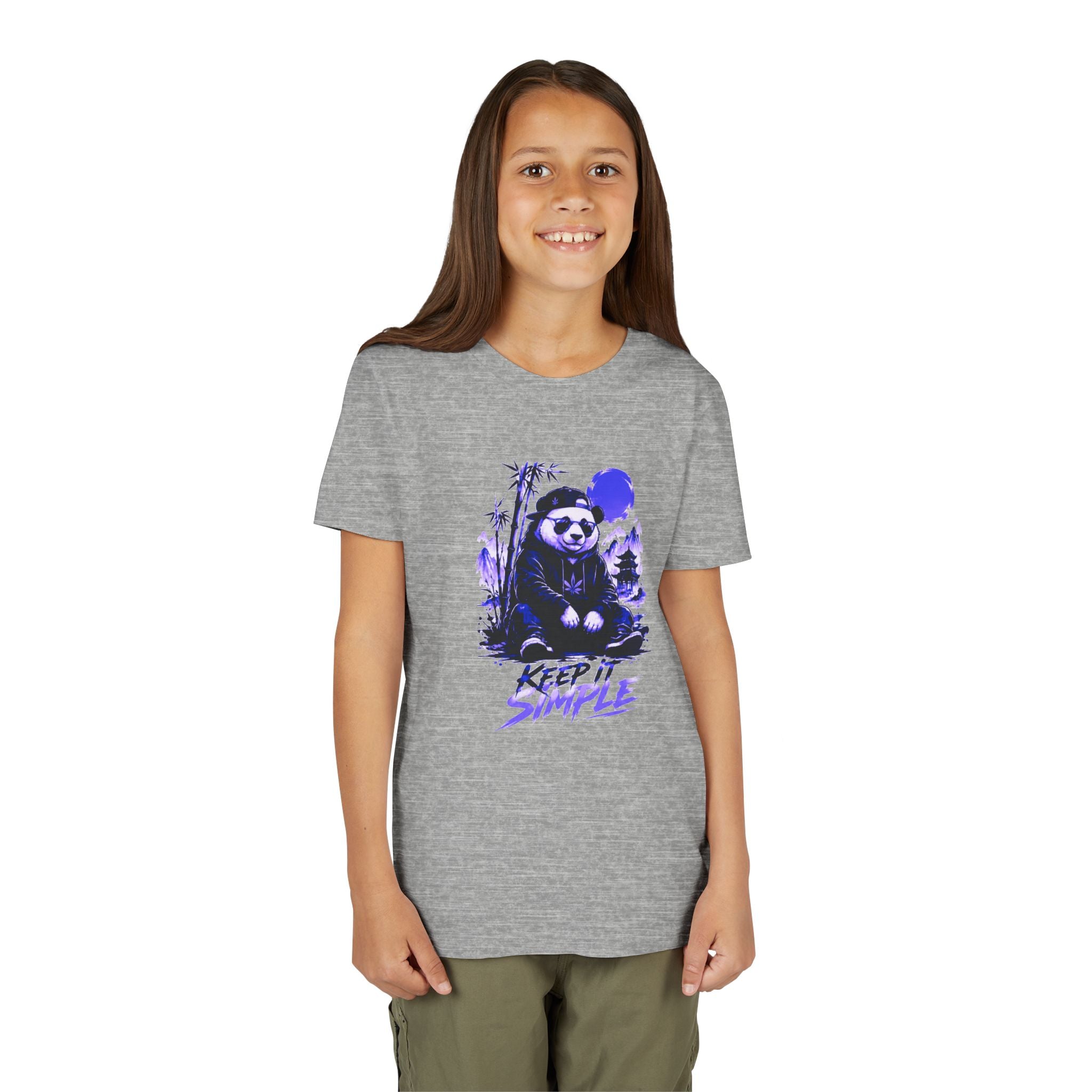 Youth Tee — 'Keep It Simple' Panda Graphic