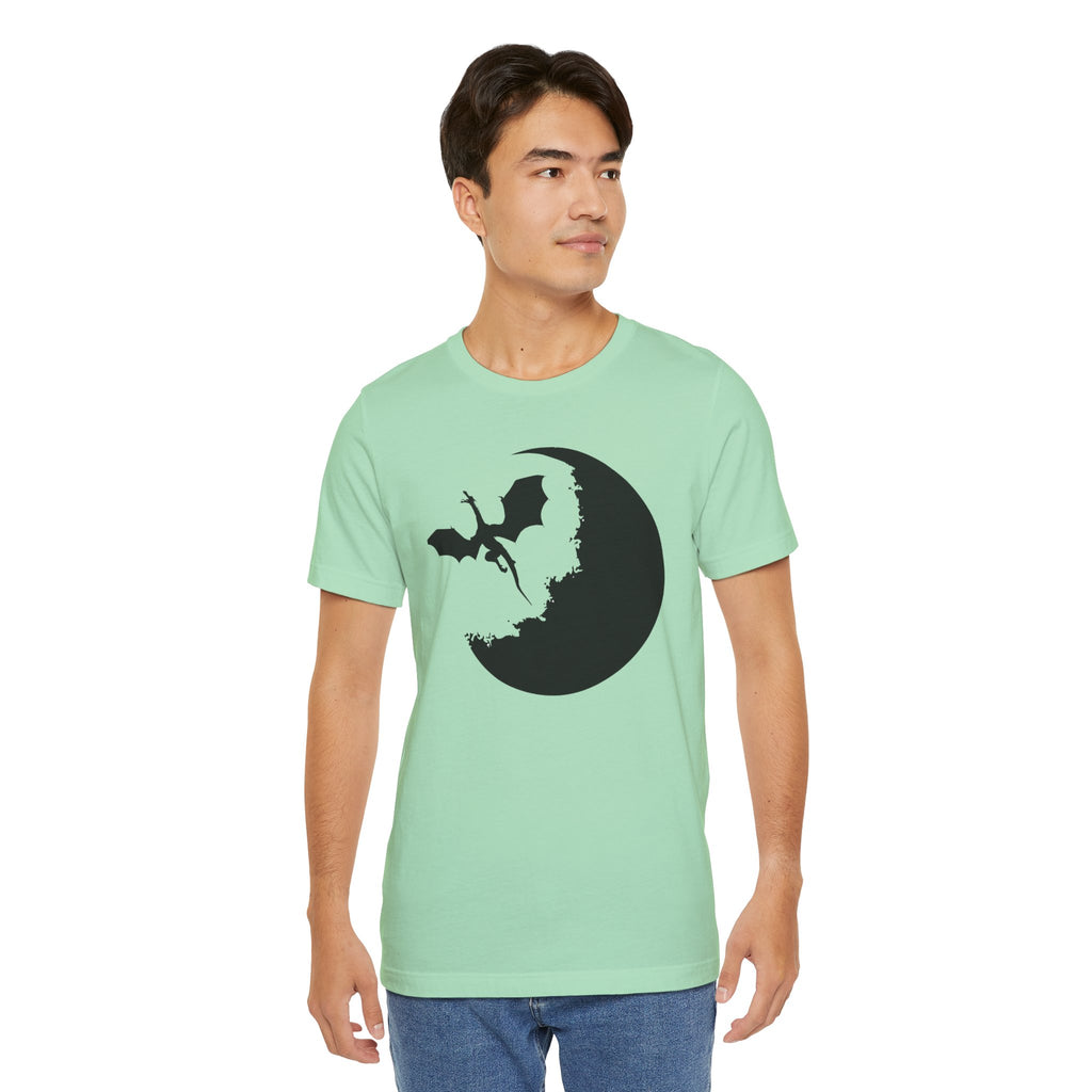 Bat Silhouette Moon T-Shirt — Gothic Halloween Tee
