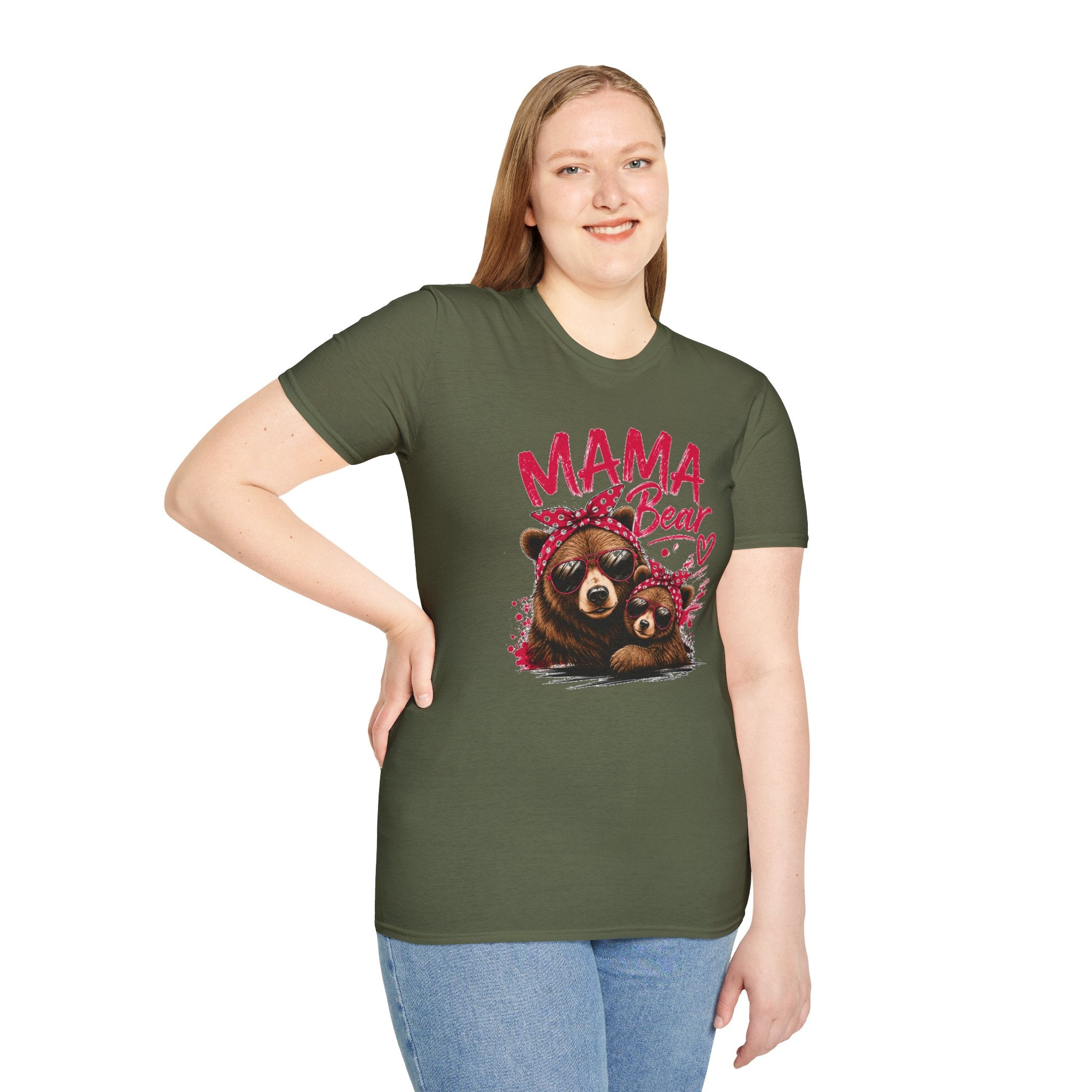 Mama Bear T-Shirt — Cute Sunglasses Bear Graphic