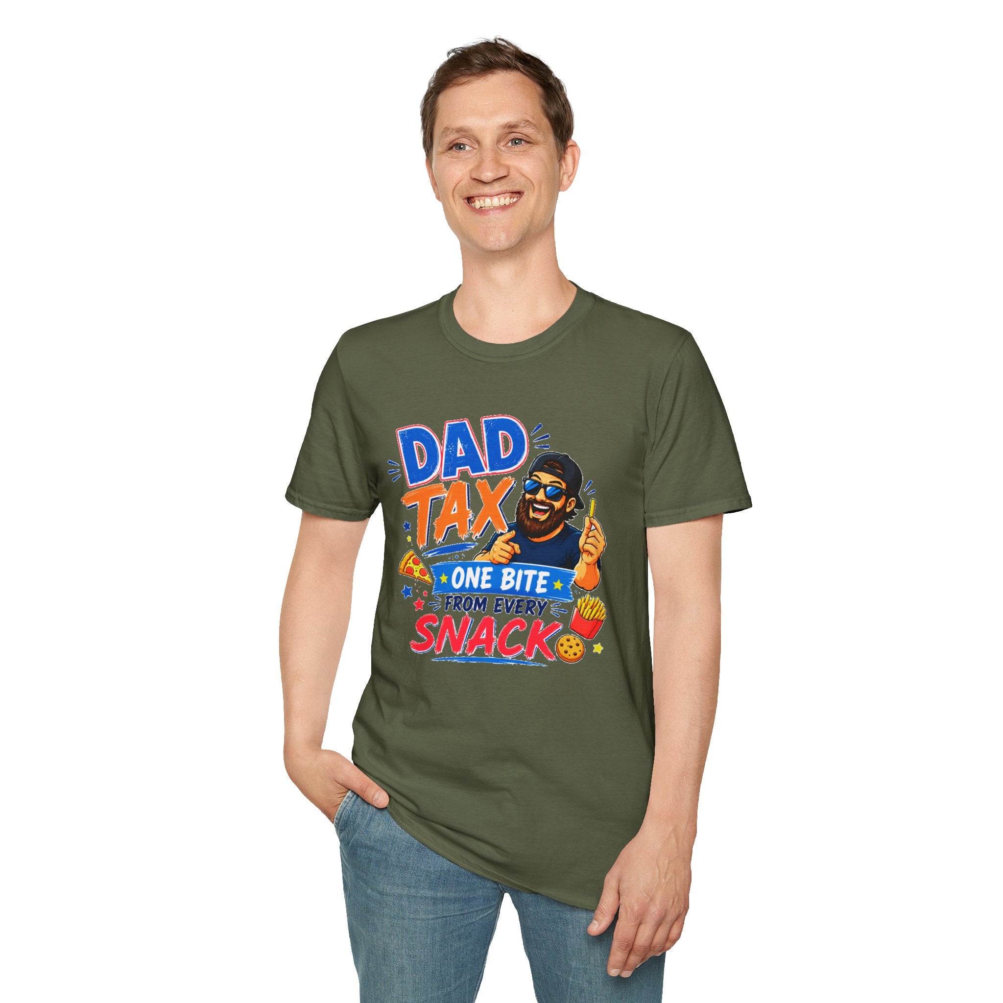 Funny Dad Tax Shirt, One Bite From Every Snack T-Shirt, Dad Joke Tee, Gift for Dad, Daddy Shirt, Father's Day Gift, Food Lover Dad Tee