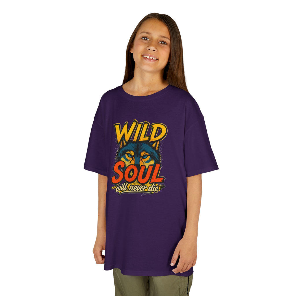 Kids Tee — "Wild Soul" Tiger Graphic Shirt for Bold Little Adventurers