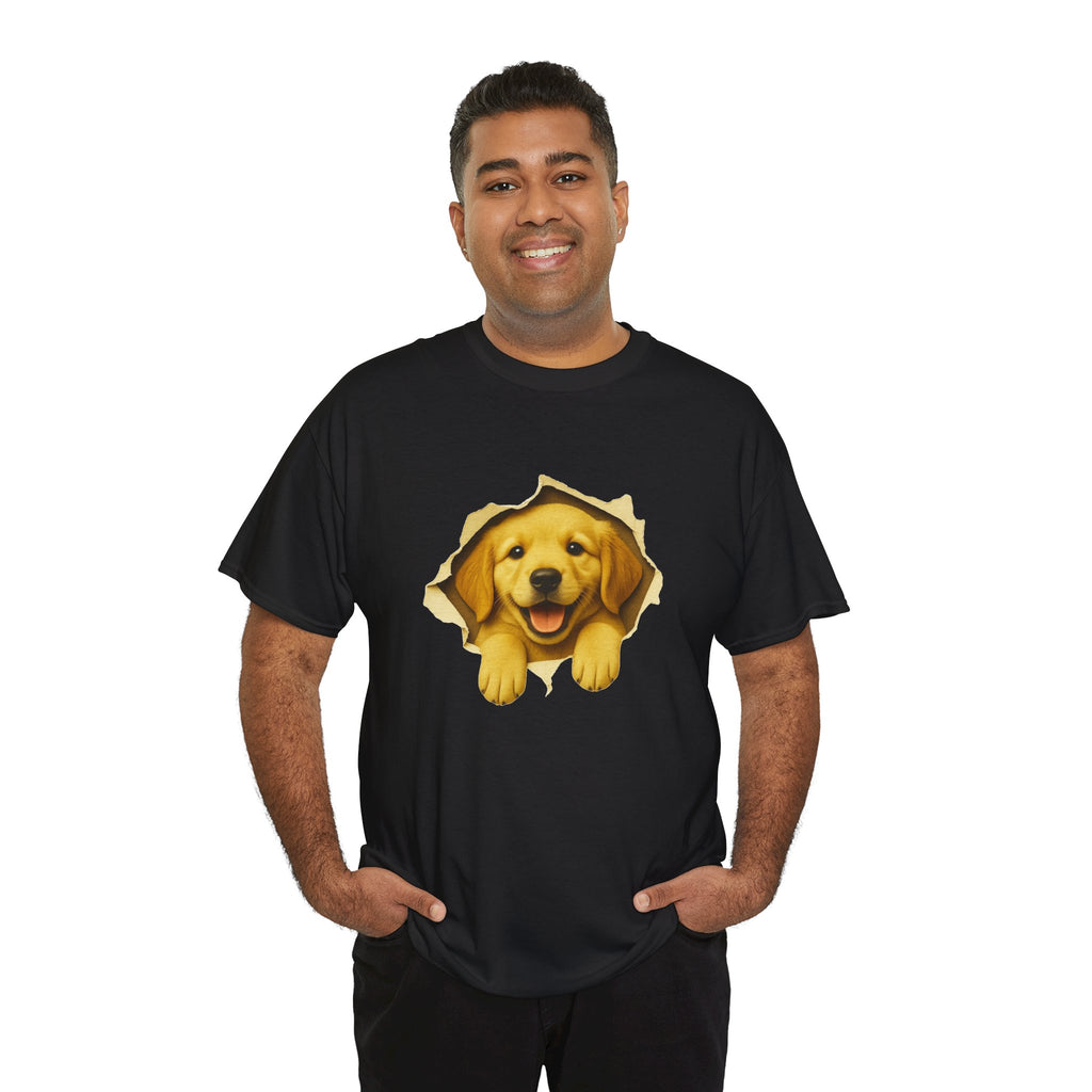 Golden Retriever Peekaboo Shirt, Cute Dog Lover T-Shirt, Funny Puppy Tee, Golden Retriever Gift, Pet Lover Graphic Shirt