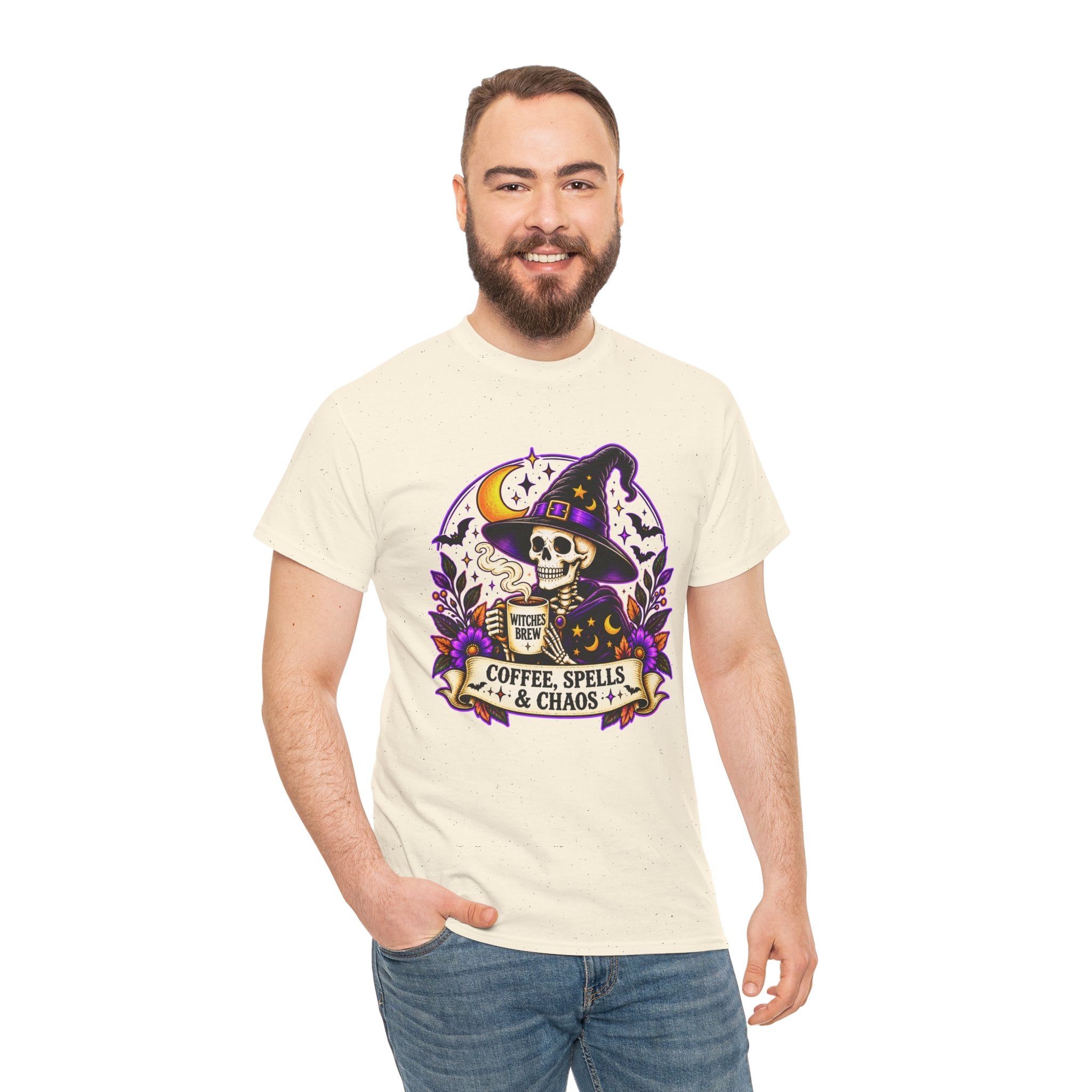 Halloween Skeleton Witch Shirt | Spooky Graphic Tee