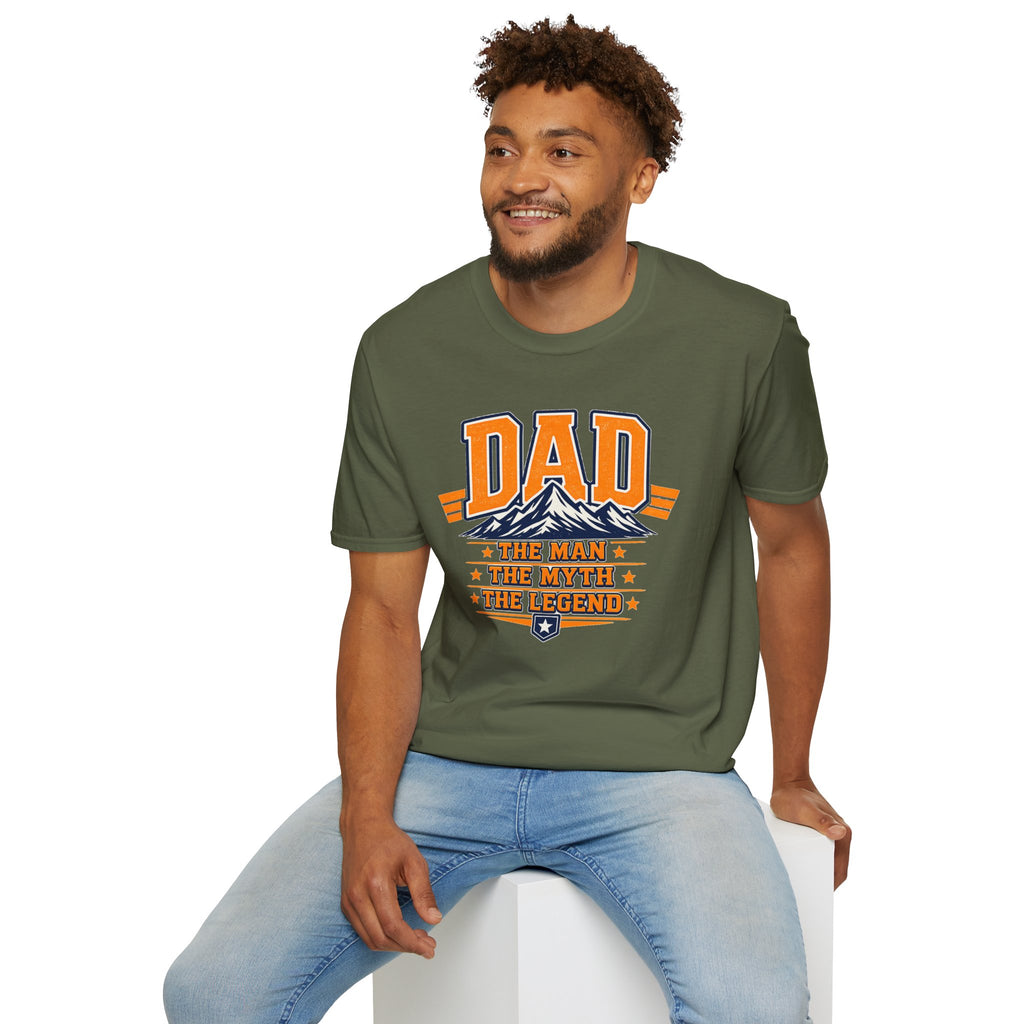 Dad T-Shirt The Man The Myth The Legend Graphic Tee Funny Fathers Day Gift Cool Dad Shirt
