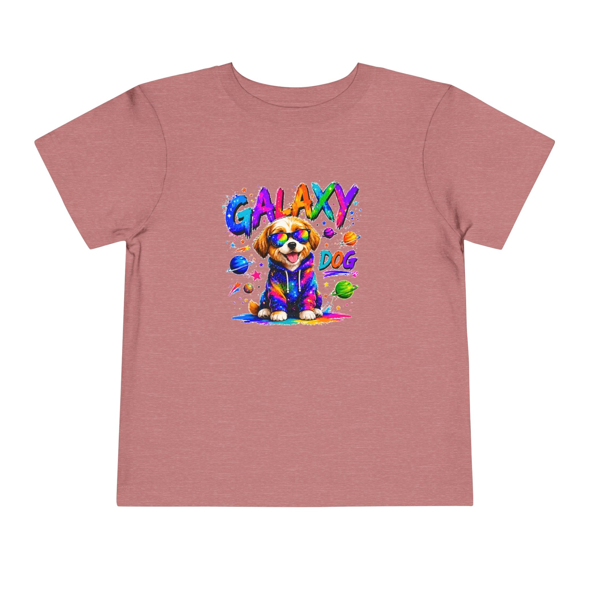 Galaxy Dog Toddler Shirt, Space Puppy Toddler Tee, Colorful Dog Kids Shirt, Cute Galaxy Puppy Tee, Rainbow Space Dog Gift for Boys Girls