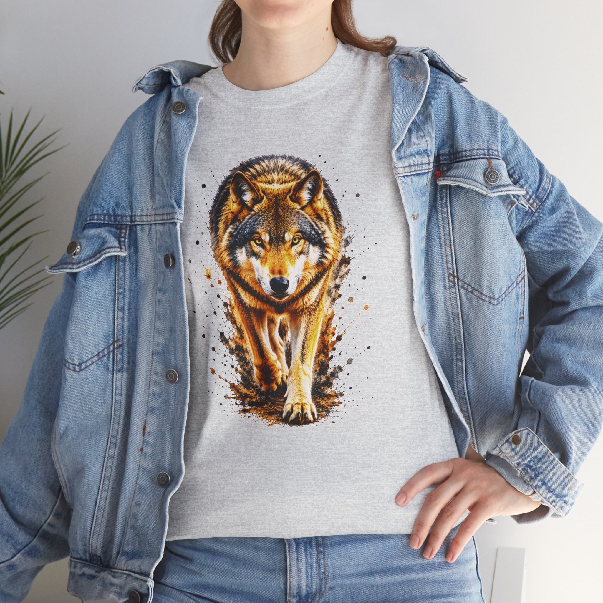 Wolf Graphic T-Shirt, Majestic Wolf Tee, Wildlife Animal Shirt, Unisex Nature Graphic Tee, Wolf Lover Gift, Forest Wolf Shirt