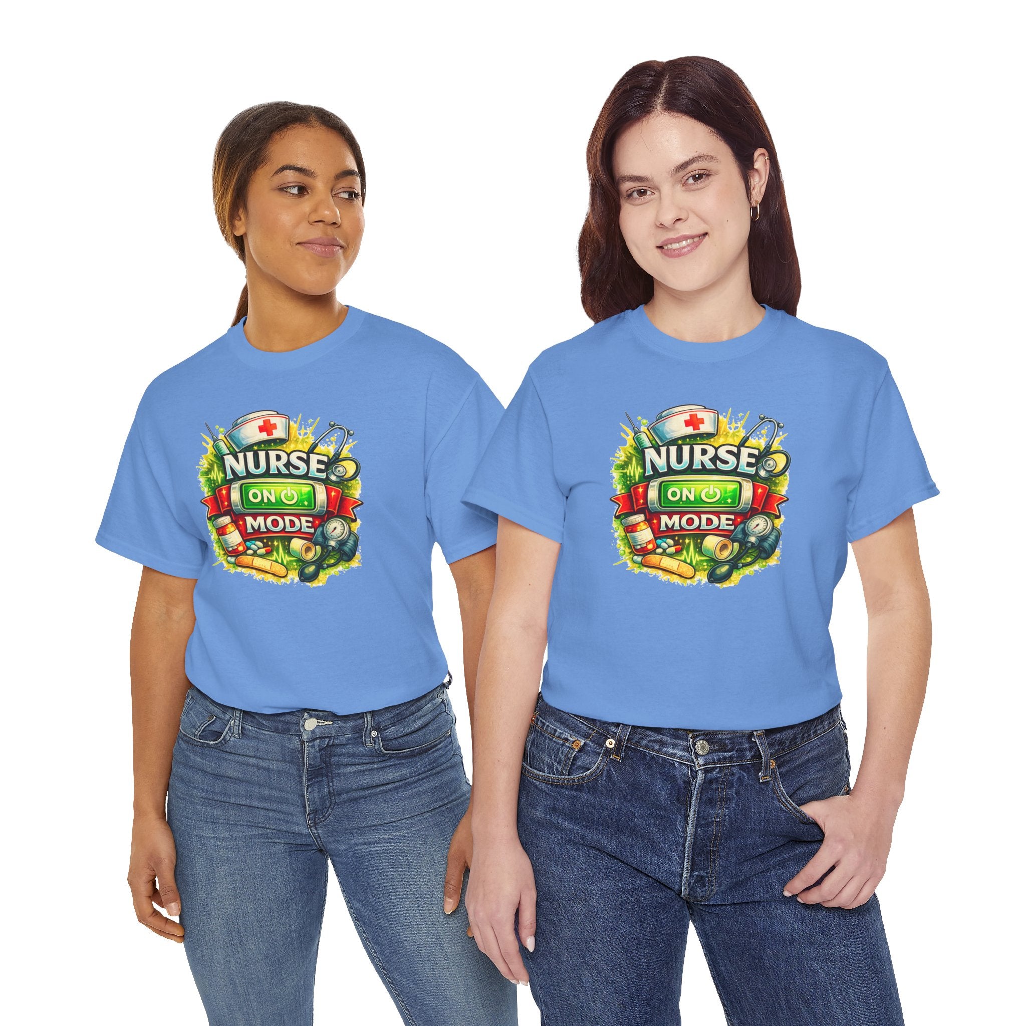 Nurse On Mode T-Shirt — Graphic Nursing Tee for Nurses & Healthcare Workers