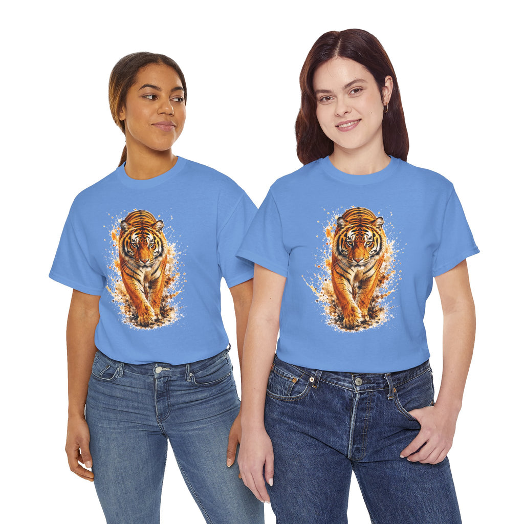 Majestic Tiger T-Shirt, Watercolor Tiger Graphic Tee, Unisex Wildlife Shirt, Tiger Lover Gift, Animal Art Tee