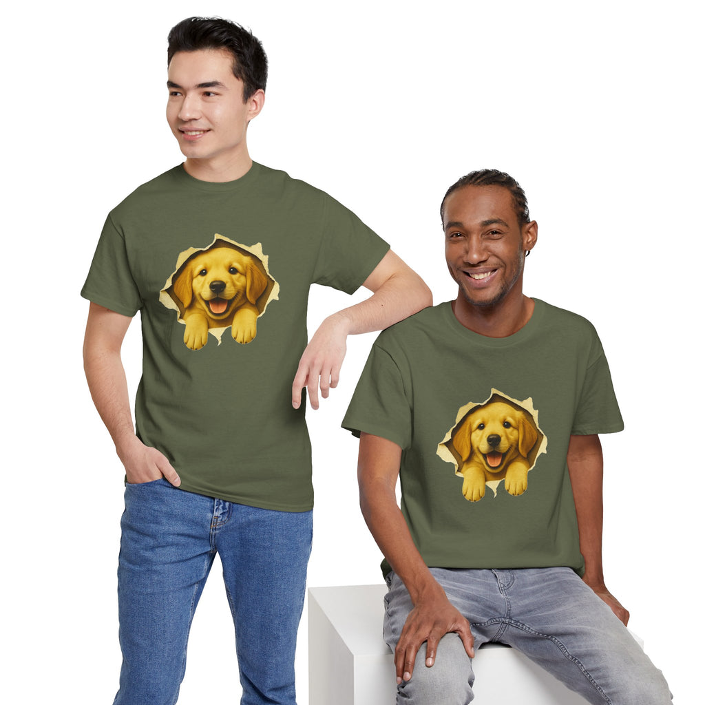 Golden Retriever Peekaboo Shirt, Cute Dog Lover T-Shirt, Funny Puppy Tee, Golden Retriever Gift, Pet Lover Graphic Shirt