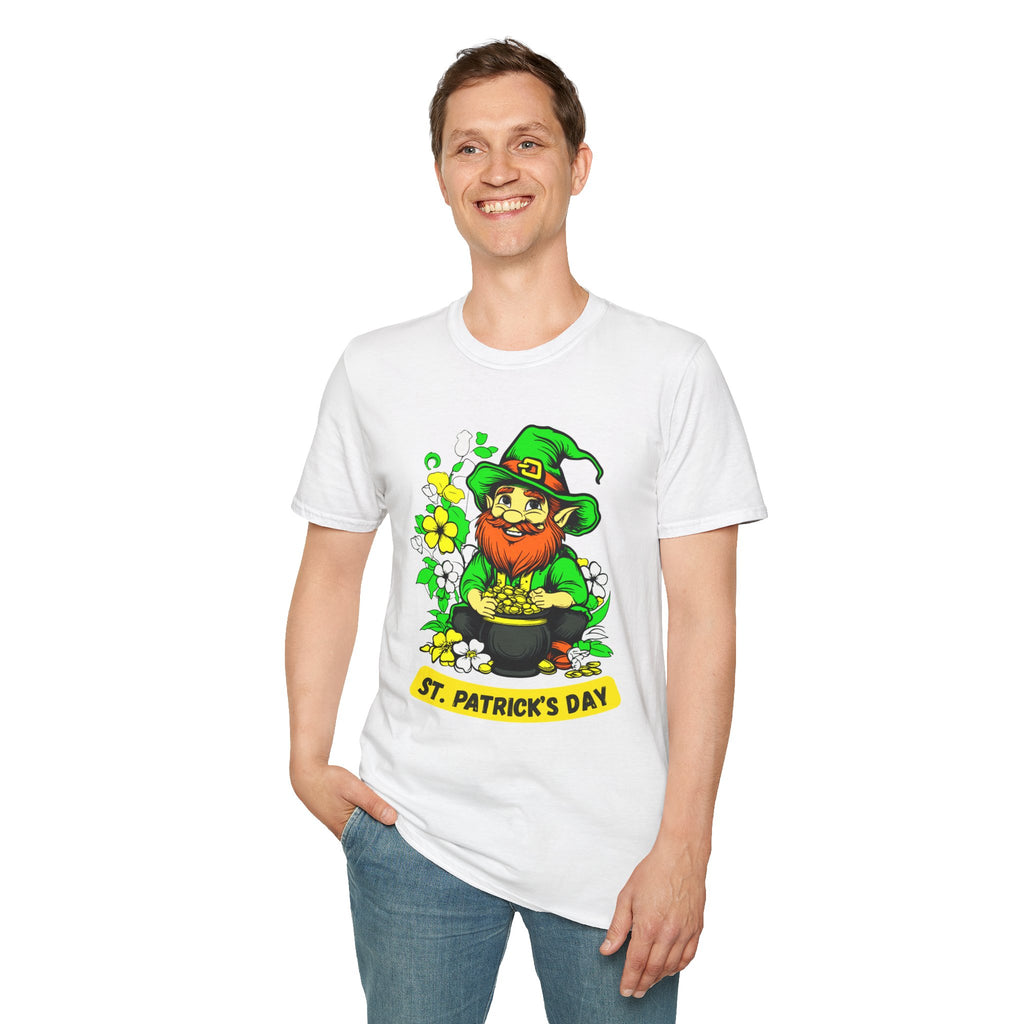 Lucky Leprechaun with Pot of Gold T-Shirt | St. Patrick's Day