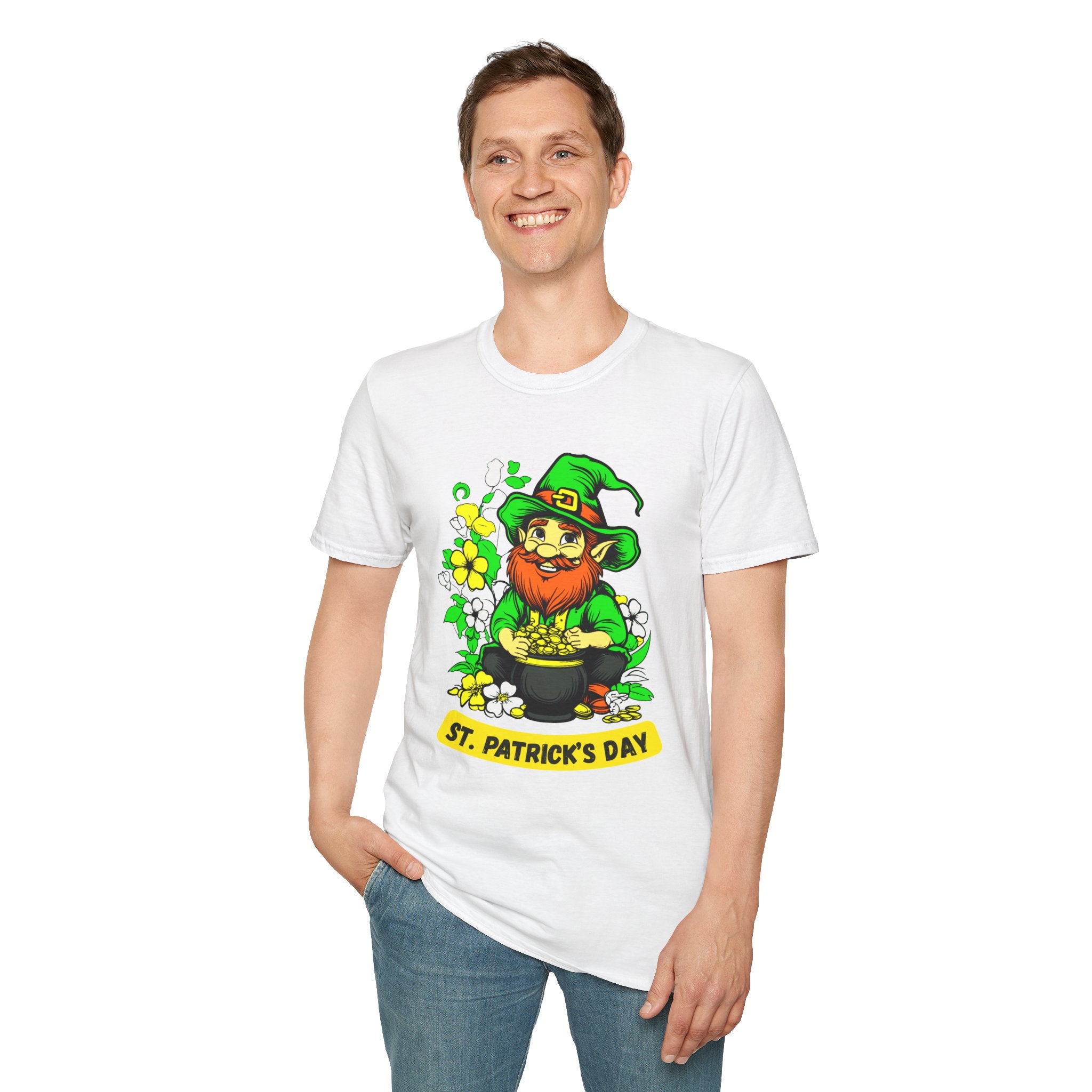 Lucky Leprechaun with Pot of Gold T-Shirt | St. Patrick's Day