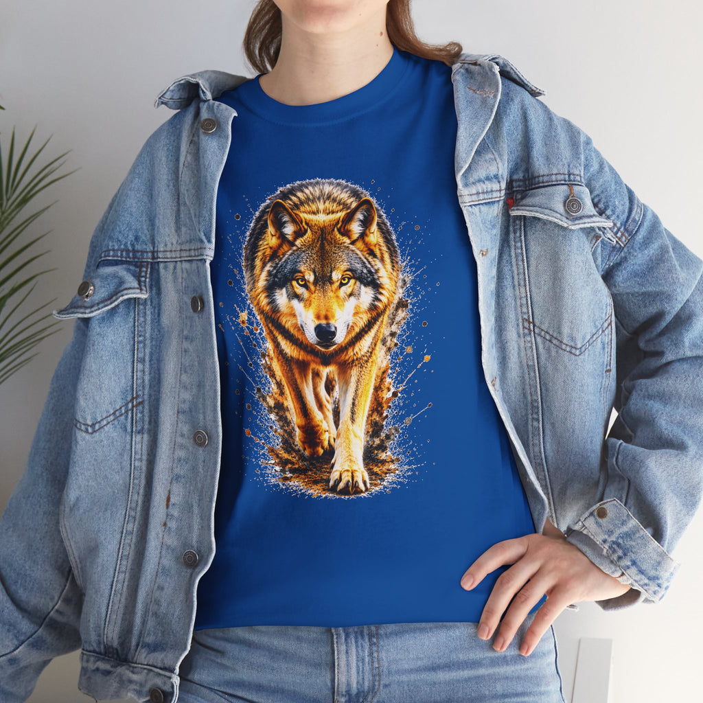 Wolf Graphic T-Shirt, Majestic Wolf Tee, Wildlife Animal Shirt, Unisex Nature Graphic Tee, Wolf Lover Gift, Forest Wolf Shirt