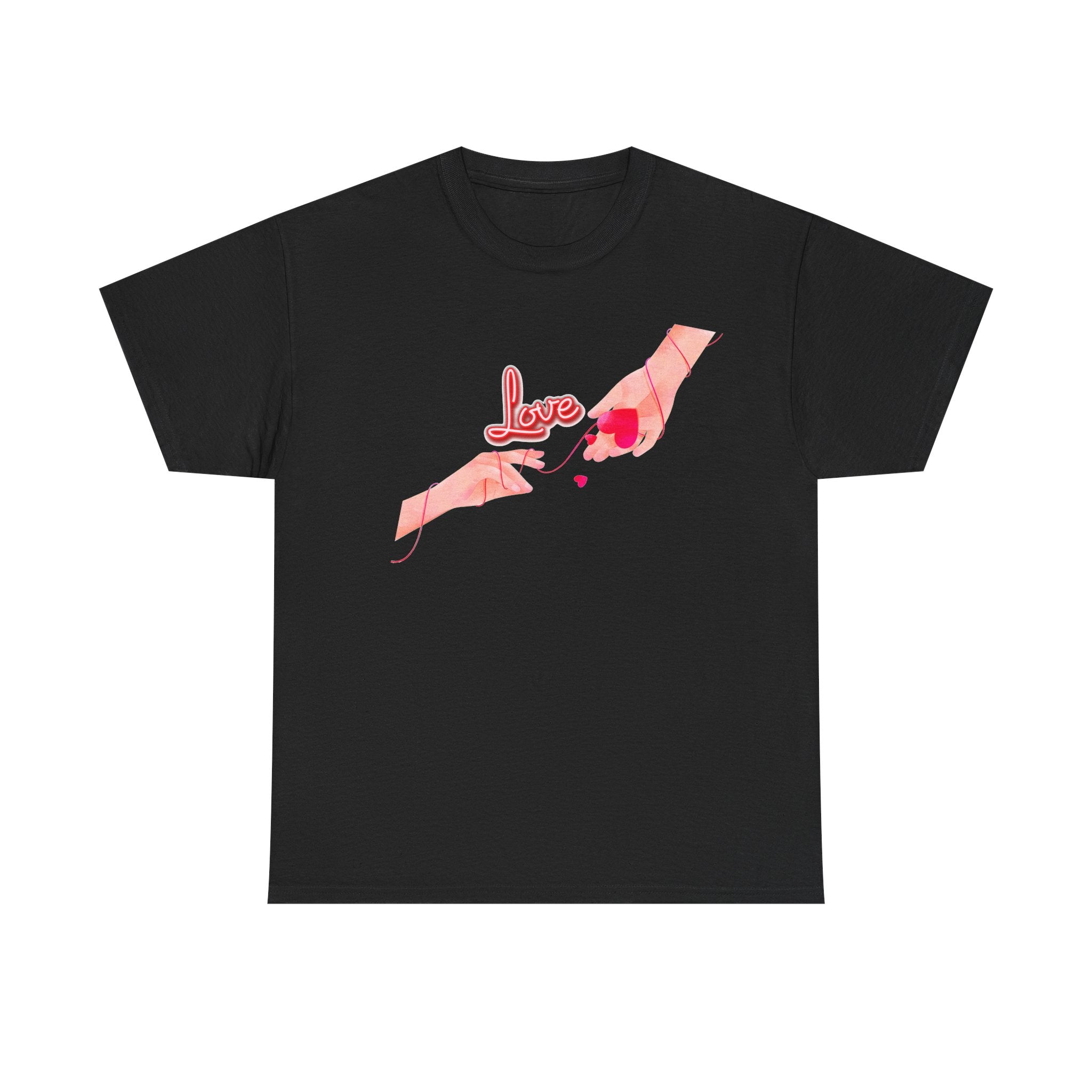 Love Hands T-Shirt — Romantic Heart Illustration Tee