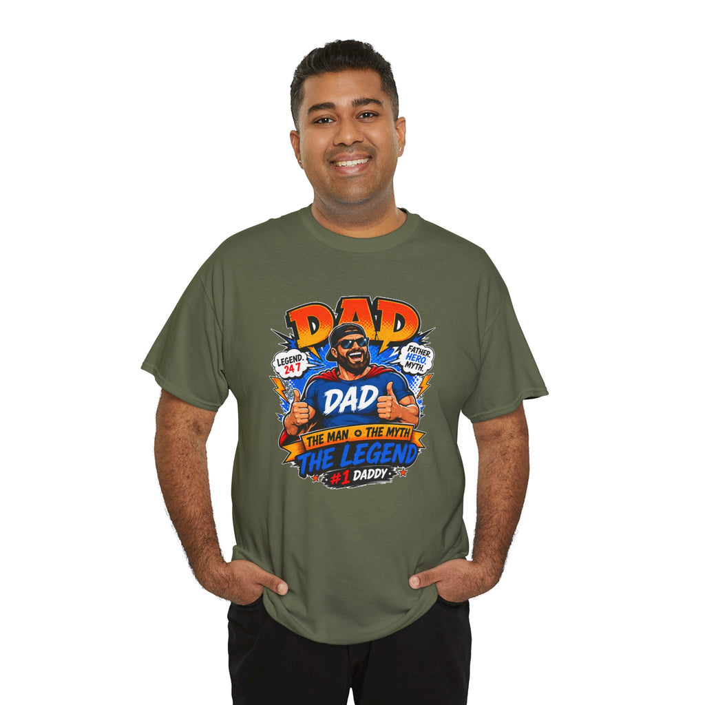 Funny Dad Shirt, Dad The Legend Tee, Father's Day Gift for Dad, Cool Dad Graphic T-Shirt, Best Dad Ever Shirt, Dad Gift