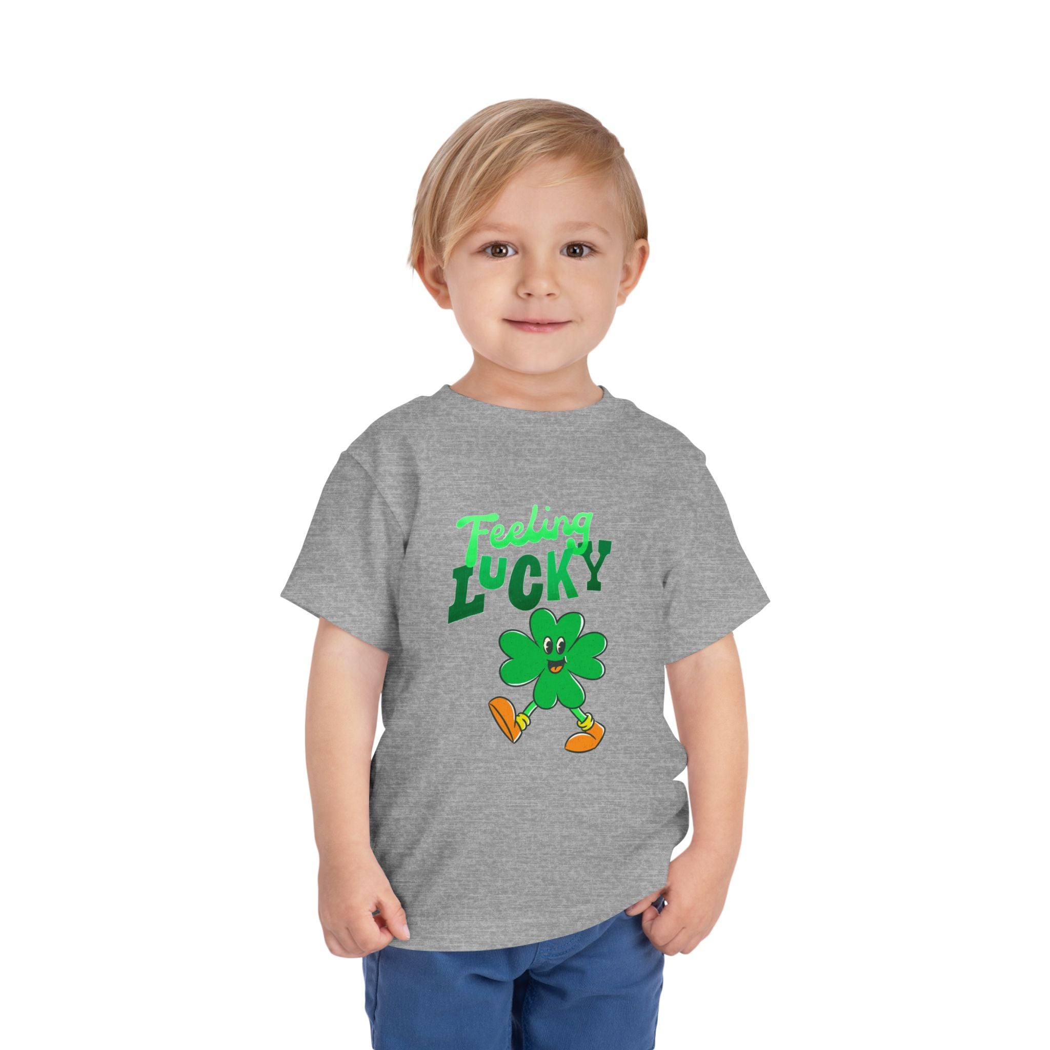 Feeling Lucky Toddler Tee — St. Patrick’s Day Shamrock Shirt