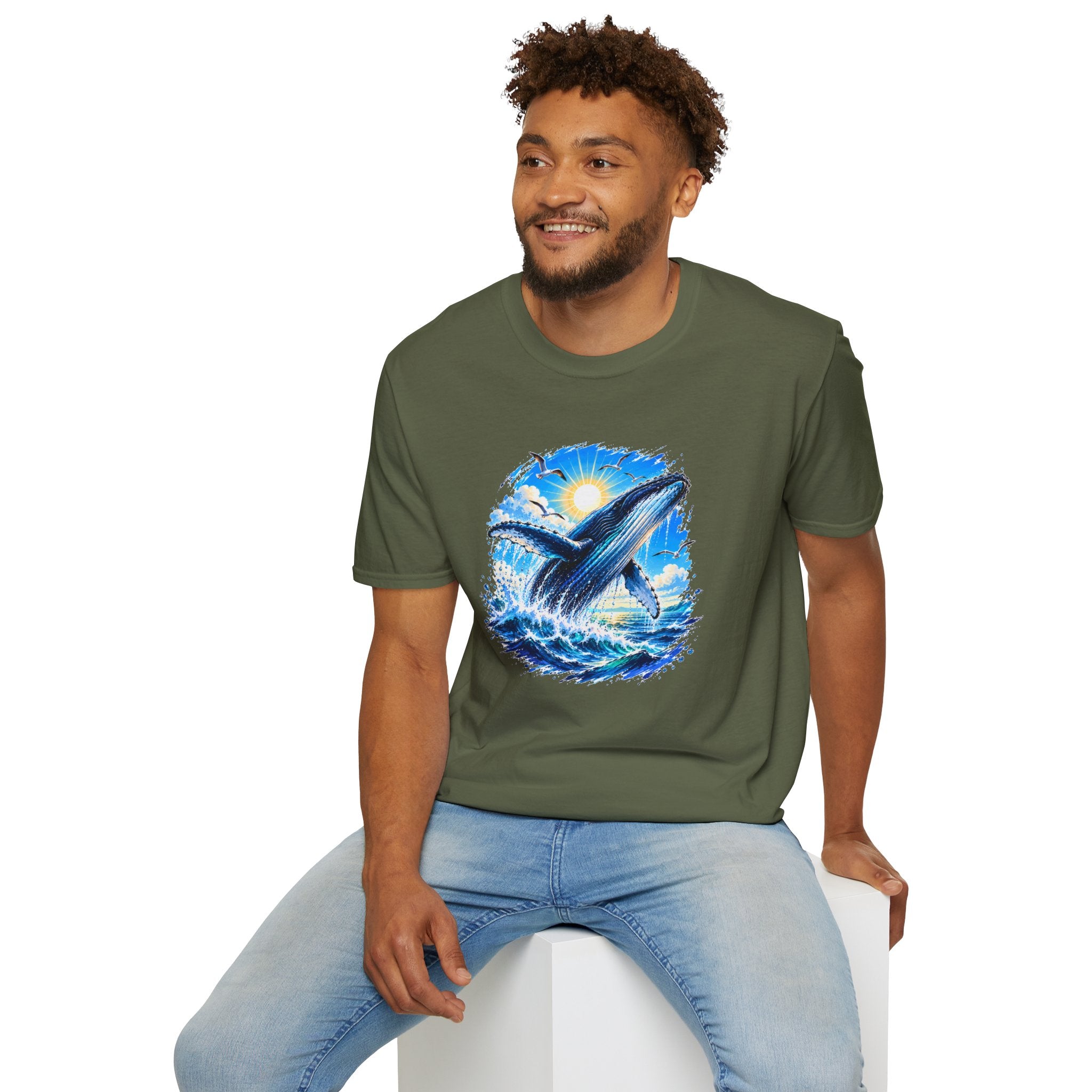 Whale Shirt, Ocean T-Shirt, Humpback Whale Shirt, Sea Life Tee, Beach Lover Gift, Ocean Lover Shirt