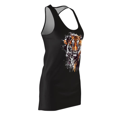 Boho Woman Art Racerback Dress | Minimalist Aesthetic Graphic Dress